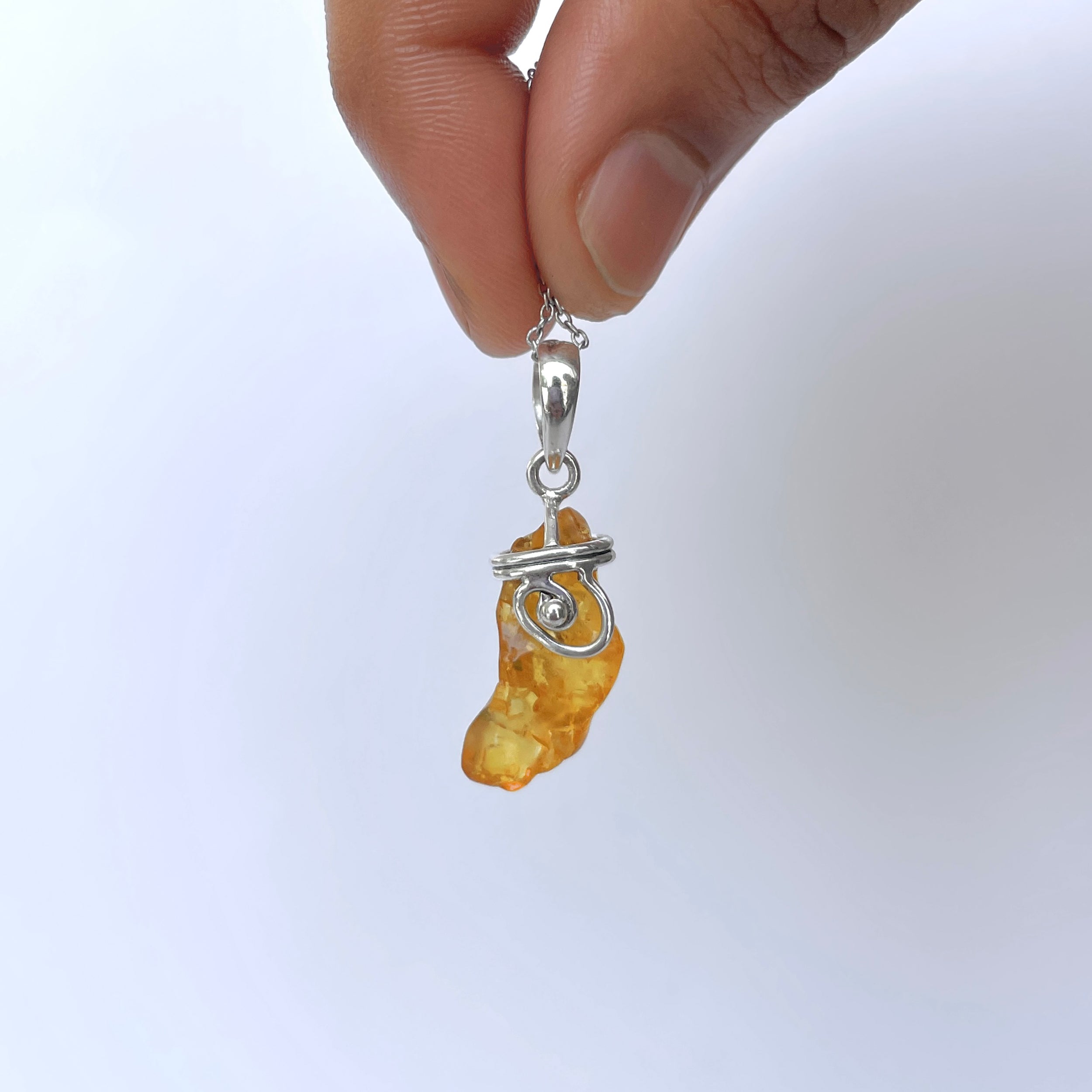 Amber Pendant-(AMB-P-58.)
