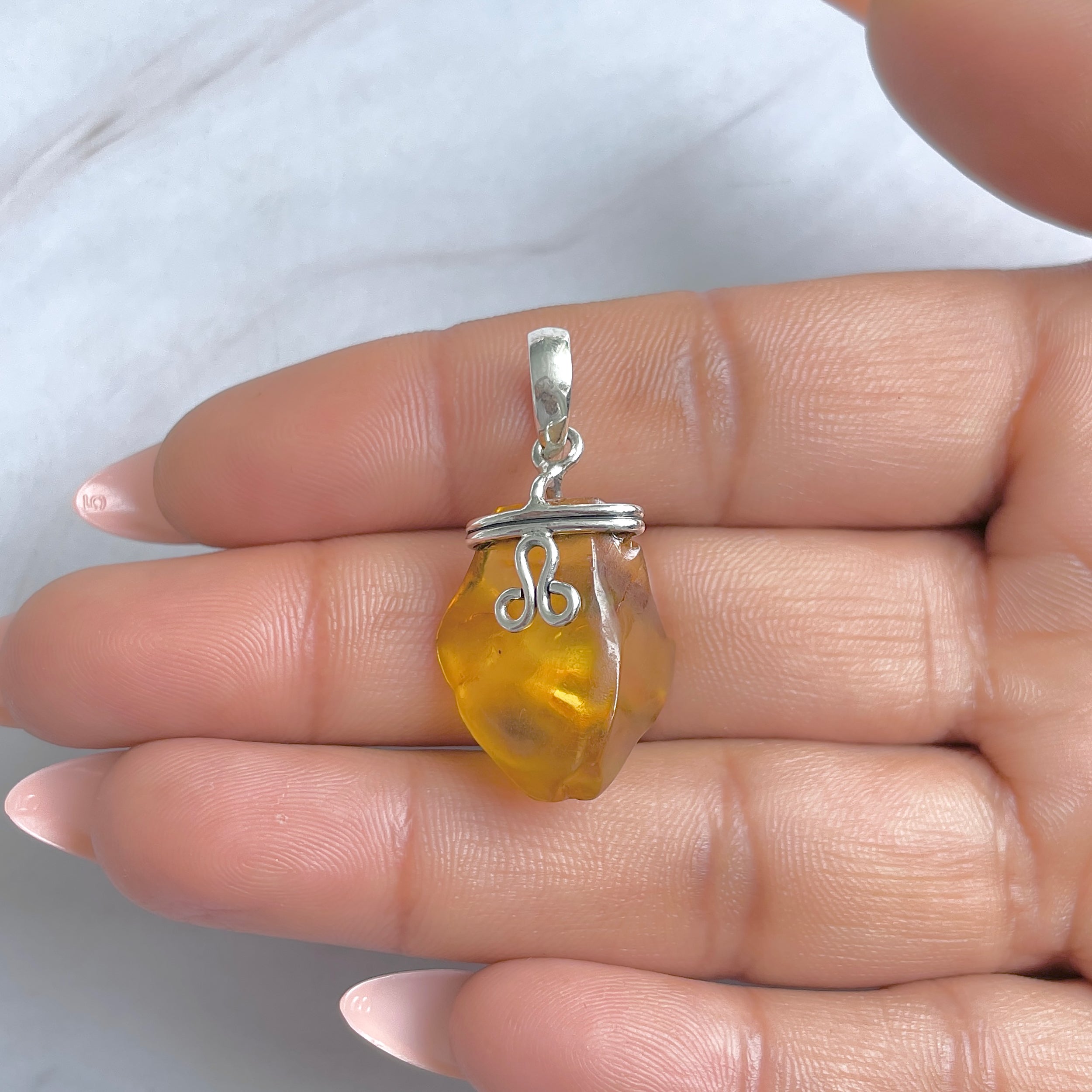 Amber Pendant-(AMB-P-62.)