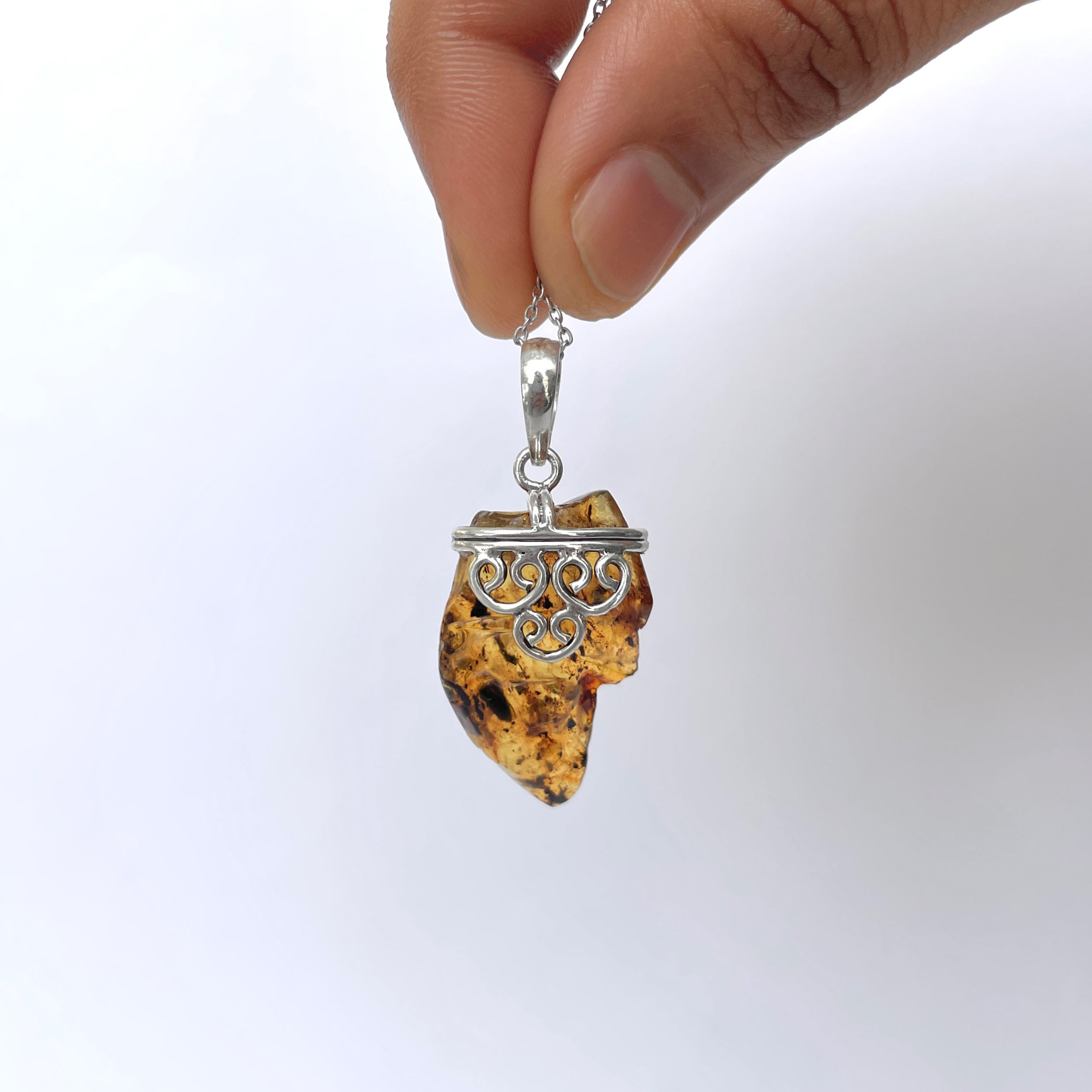 Amber Pendant-(AMB-P-70.)