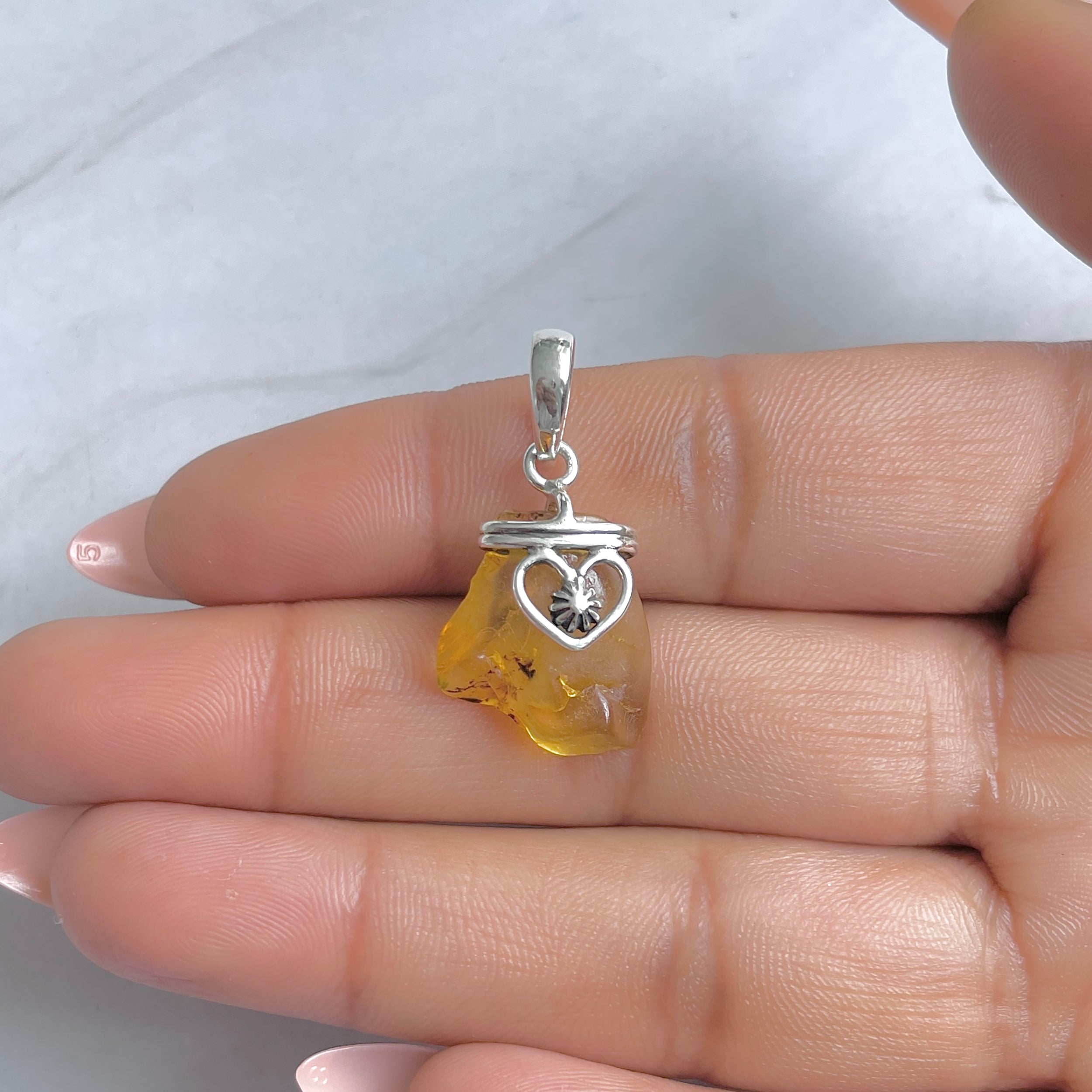Amber Pendant-(AMB-P-74.)