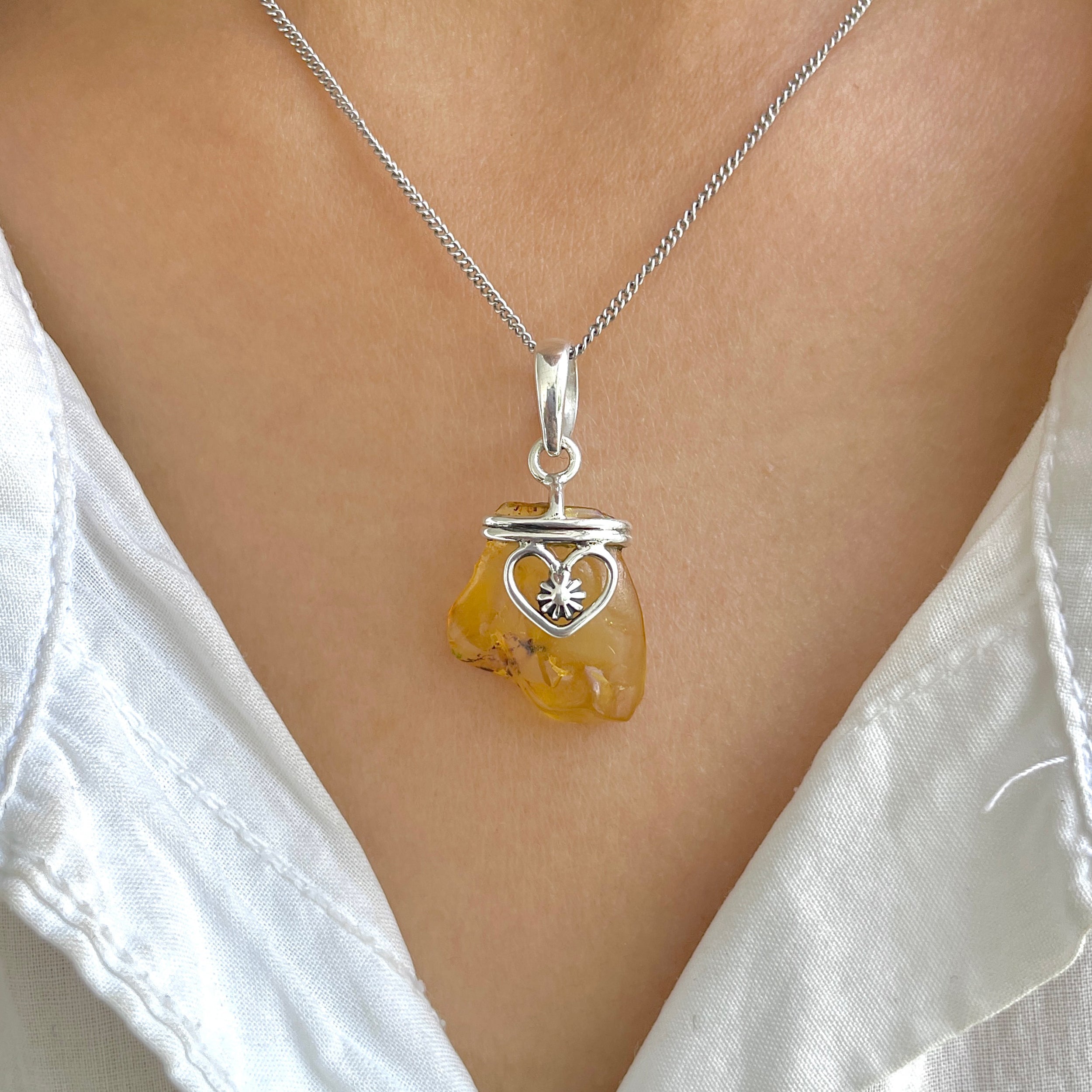Amber Pendant-(AMB-P-74.)
