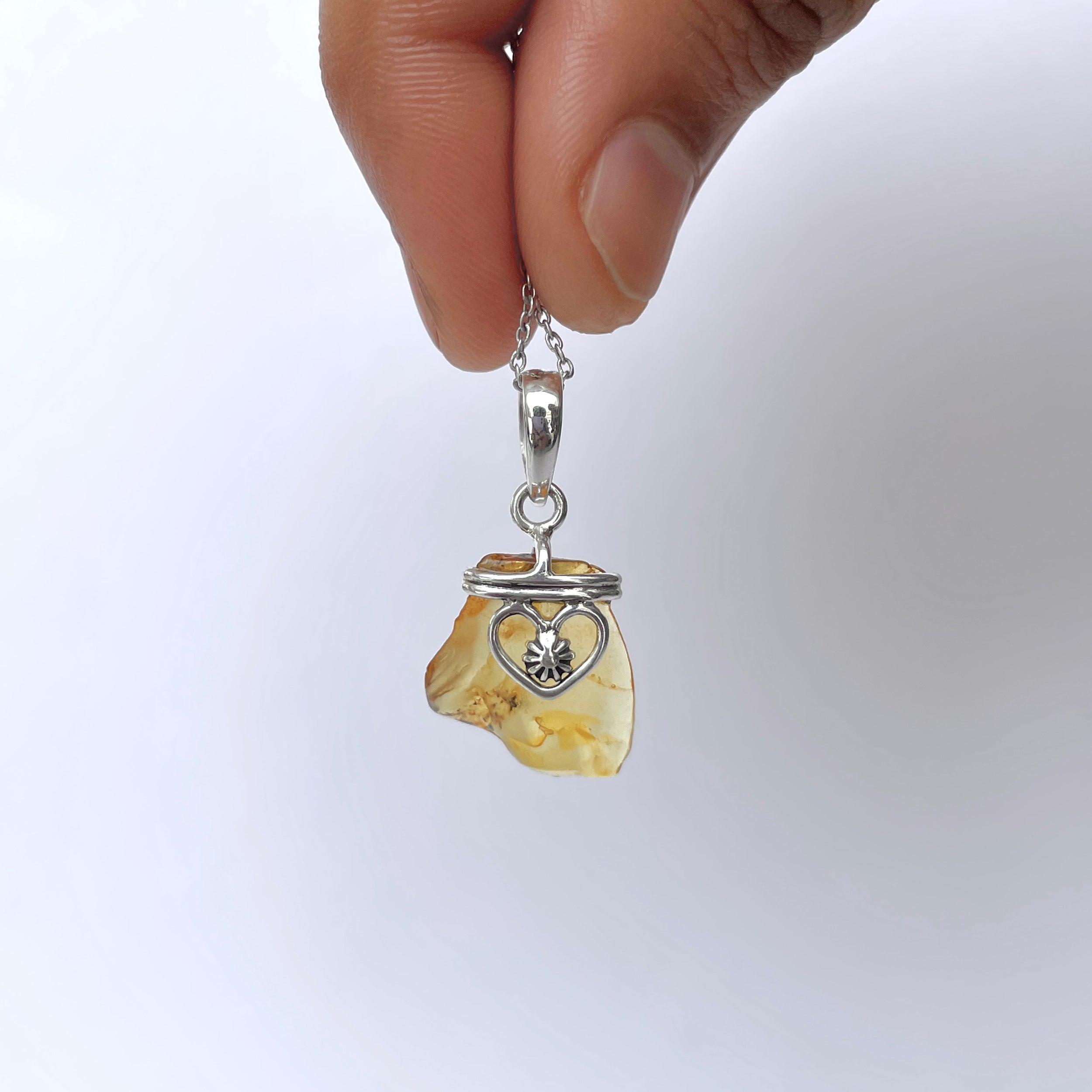 Amber Pendant-(AMB-P-74.)