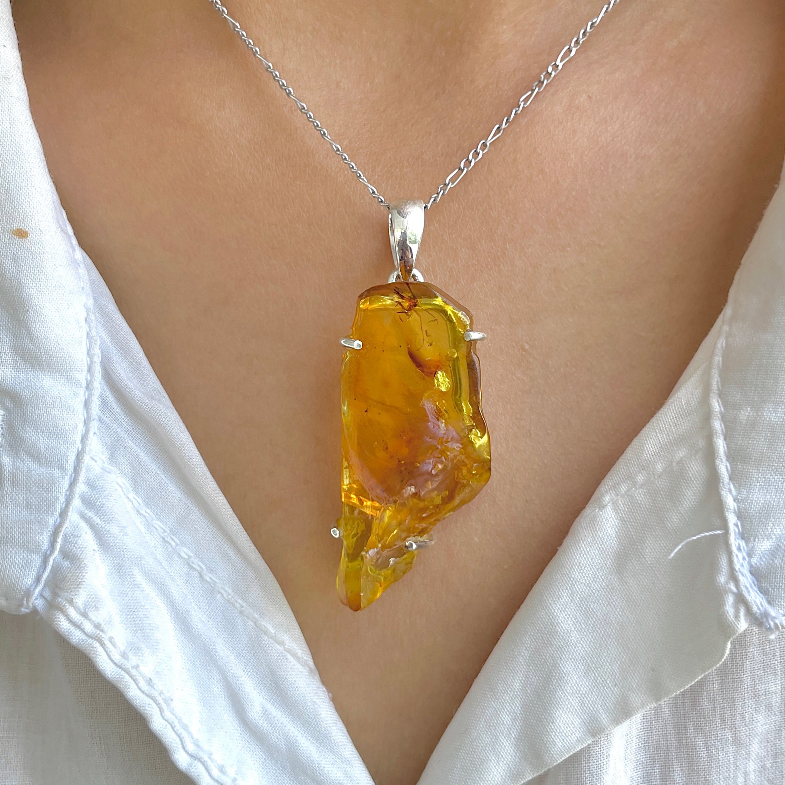 Amber Pendant-(AMB-P-76.)