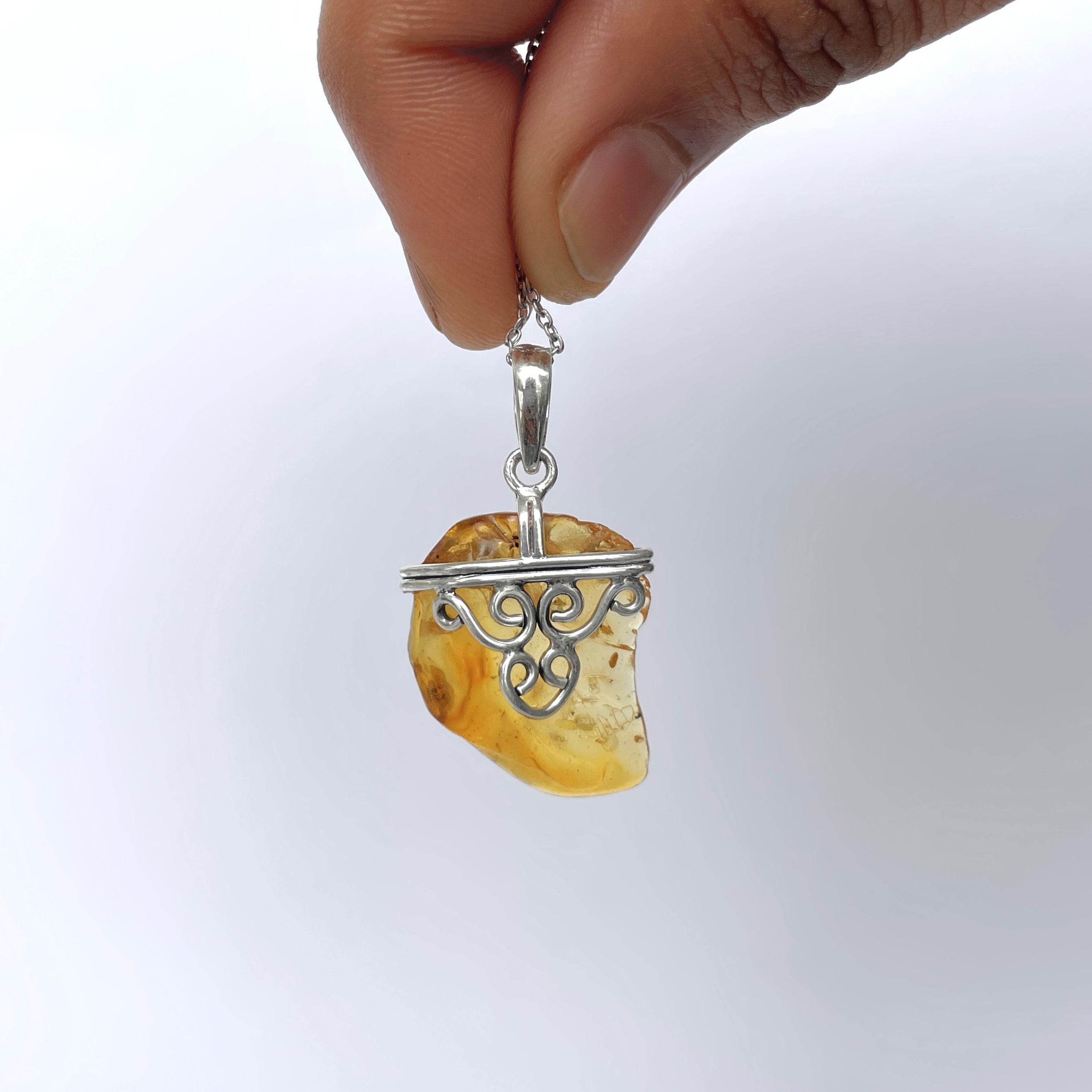Amber Pendant-(AMB-P-80.)