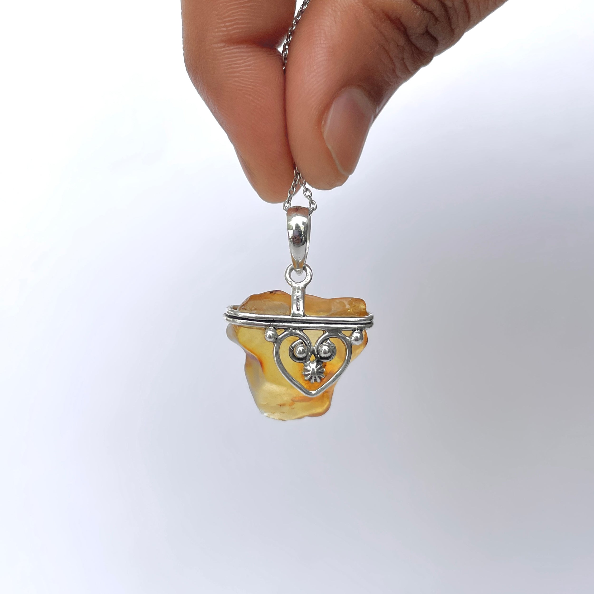 Amber Pendant-(AMB-P-82.)
