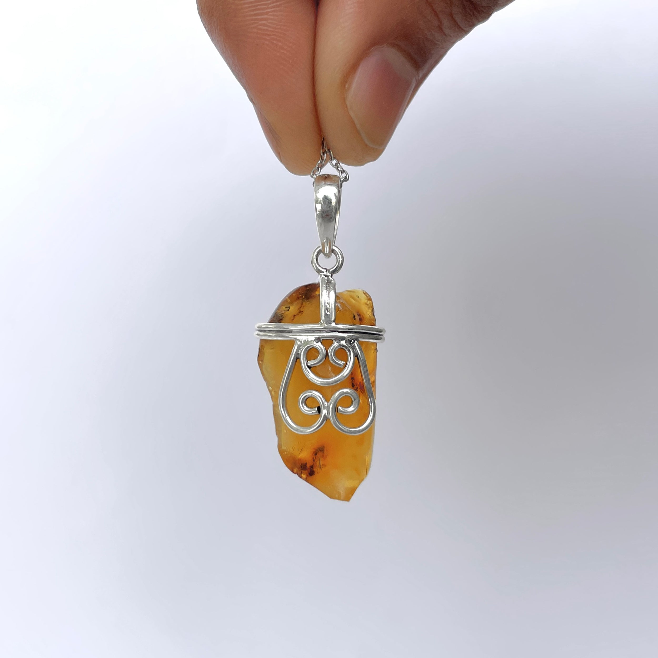 Amber Pendant-(AMB-P-83.)
