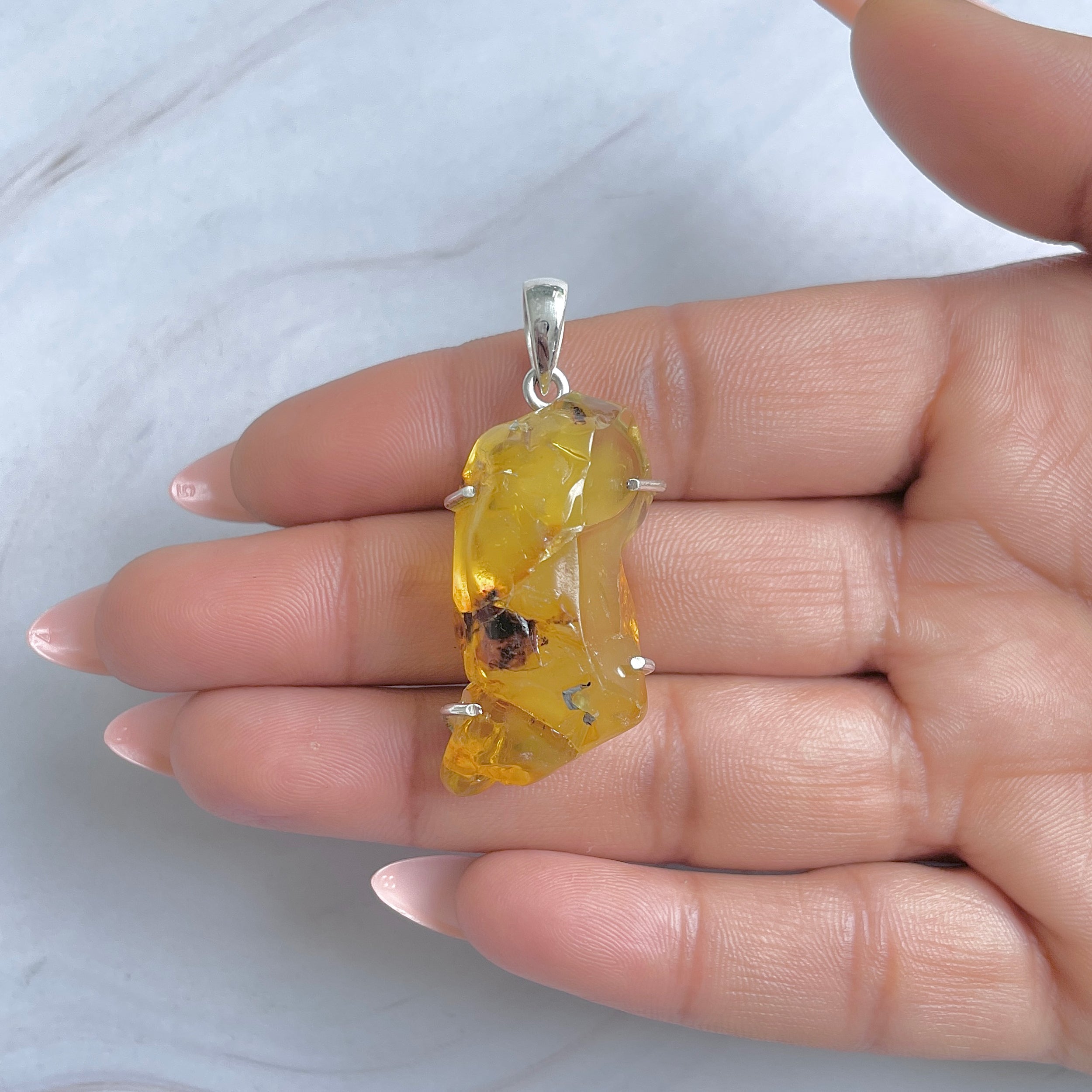 Amber Pendant-(AMB-P-85.)