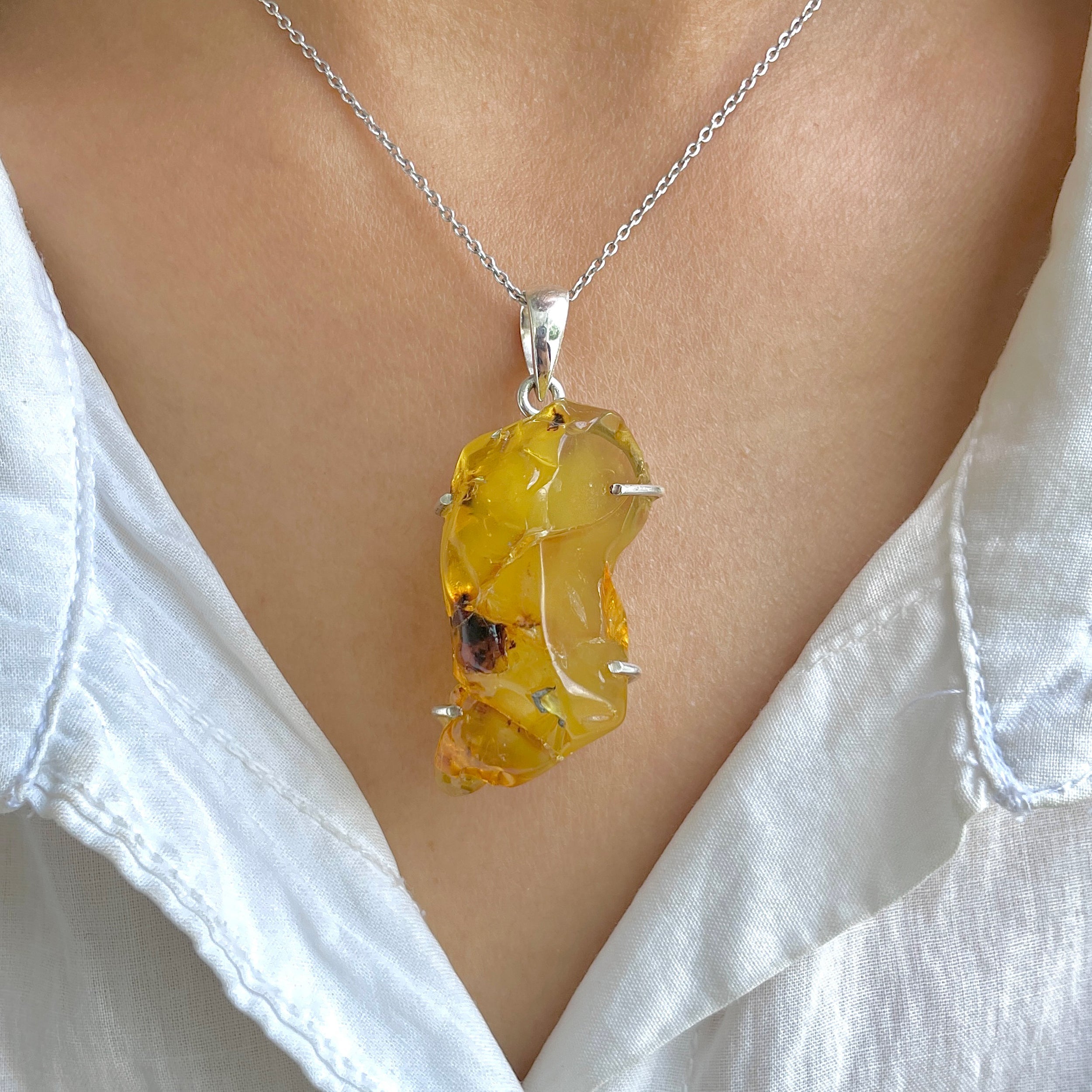 Amber Pendant-(AMB-P-85.)