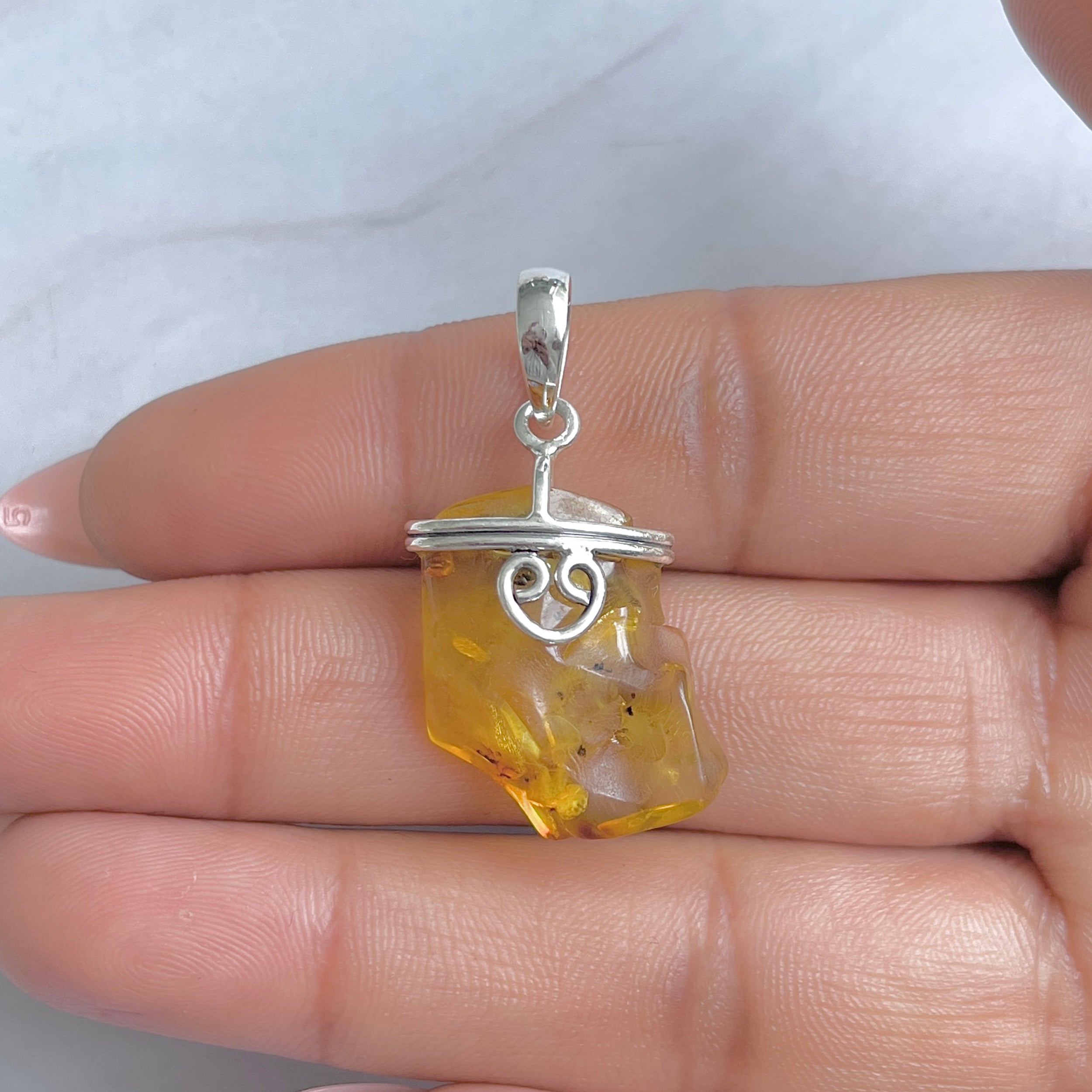 Amber Pendant-(AMB-P-86.)