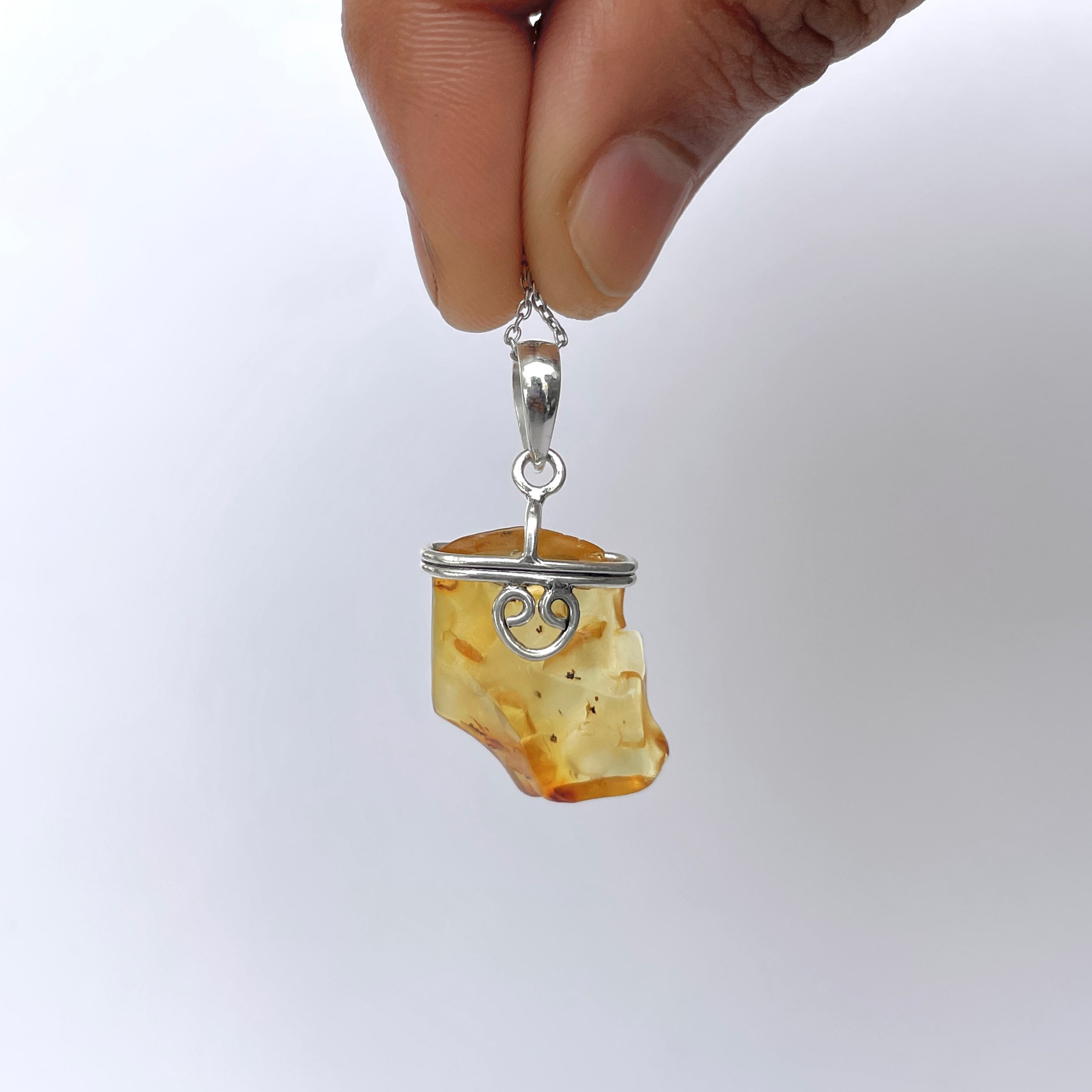 Amber Pendant-(AMB-P-86.)