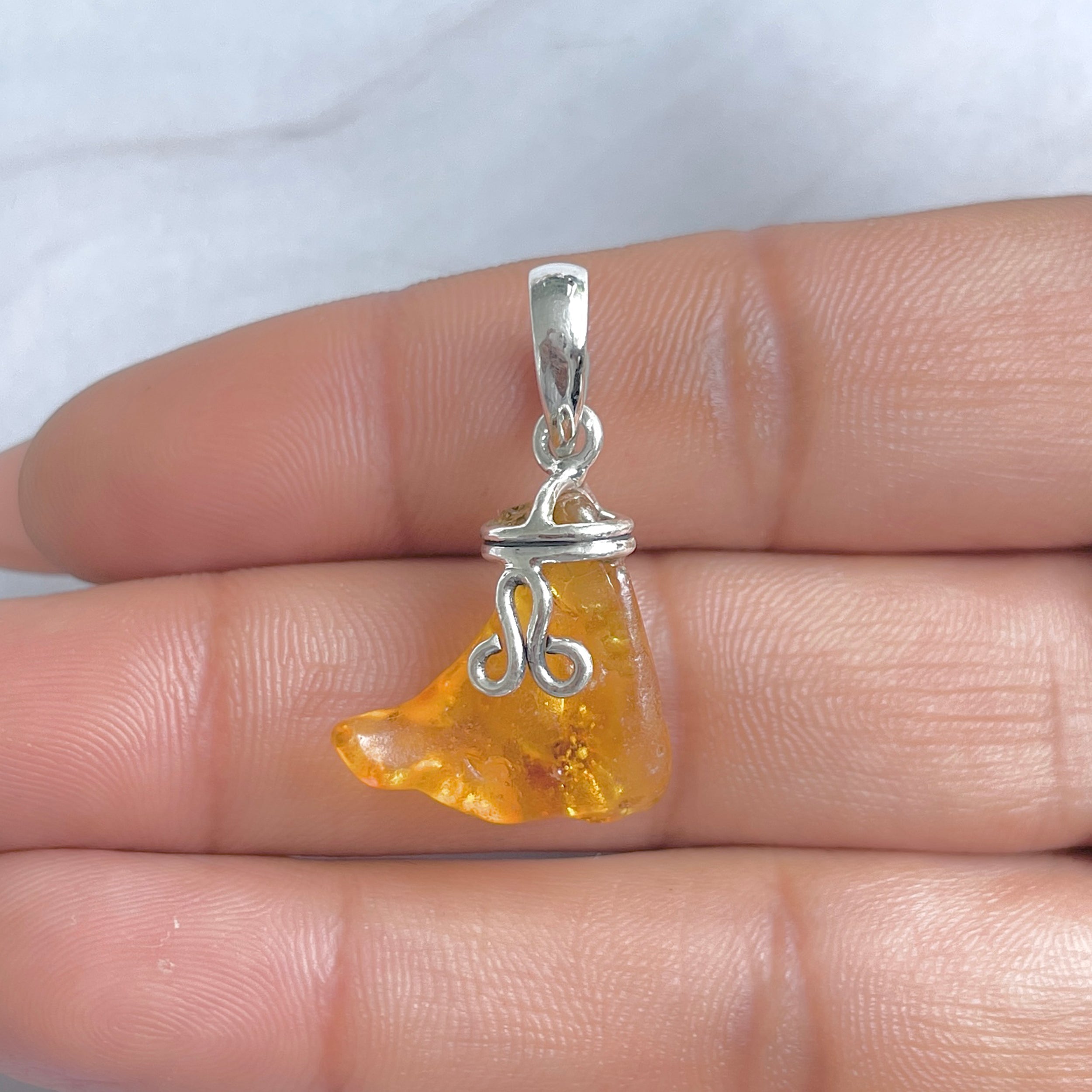 Amber Pendant-(AMB-P-88.)