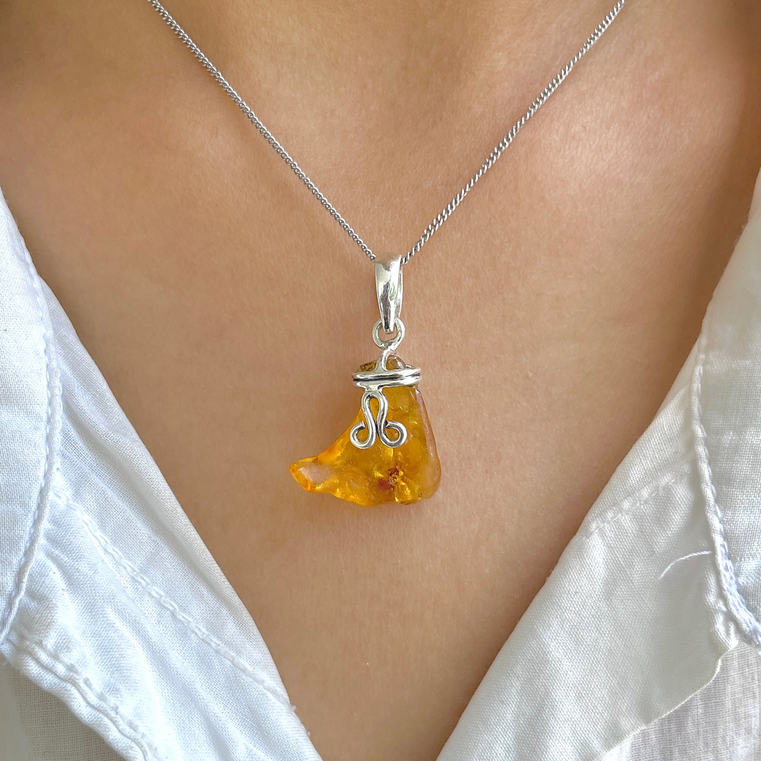 Amber Pendant-(AMB-P-88.)