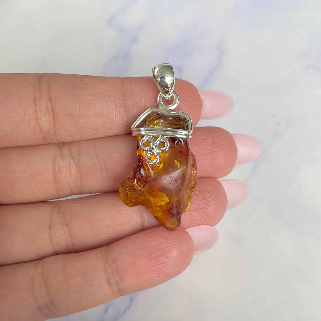 Amber Pendant-(AMB-P-9.)