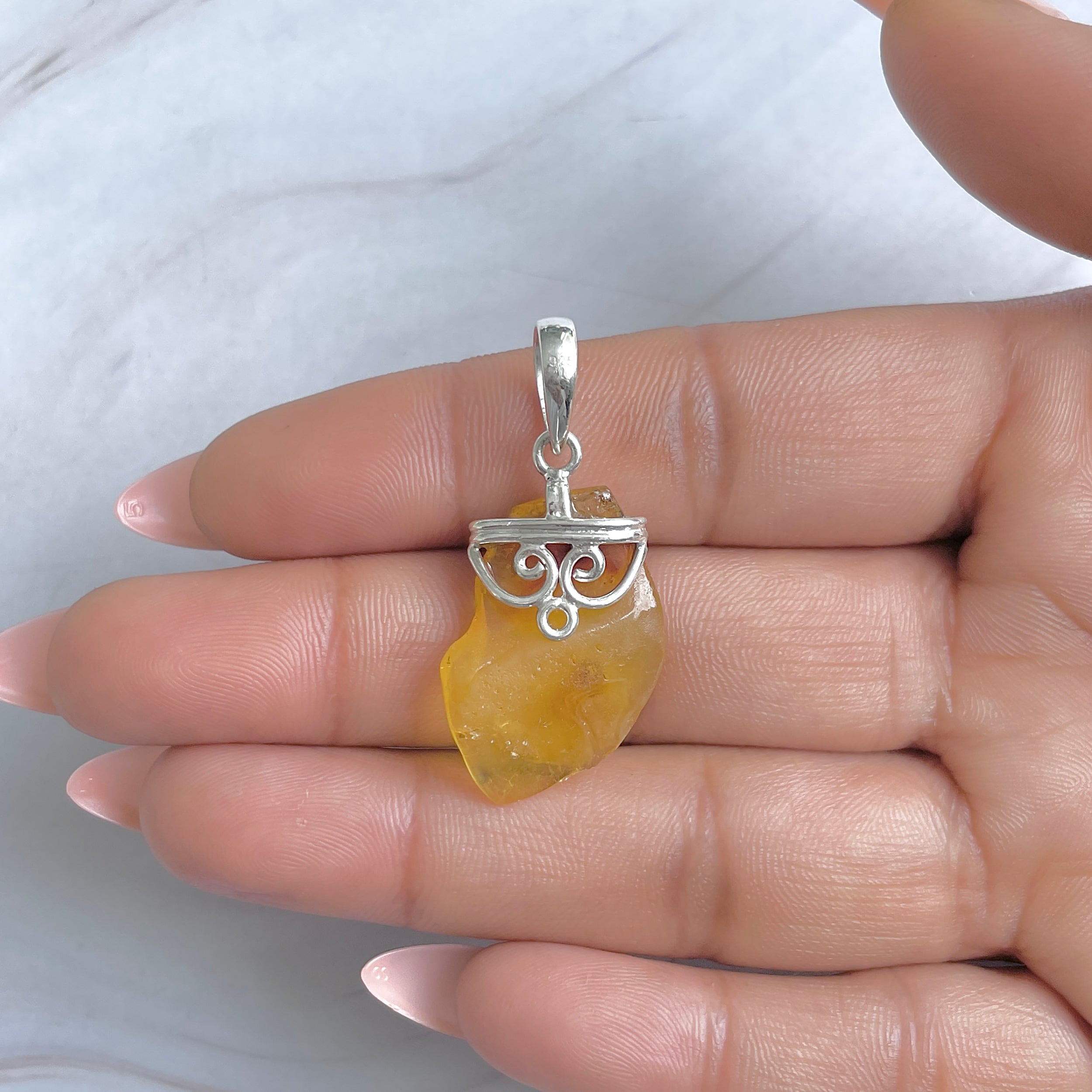 Amber Pendant-(AMB-P-90.)