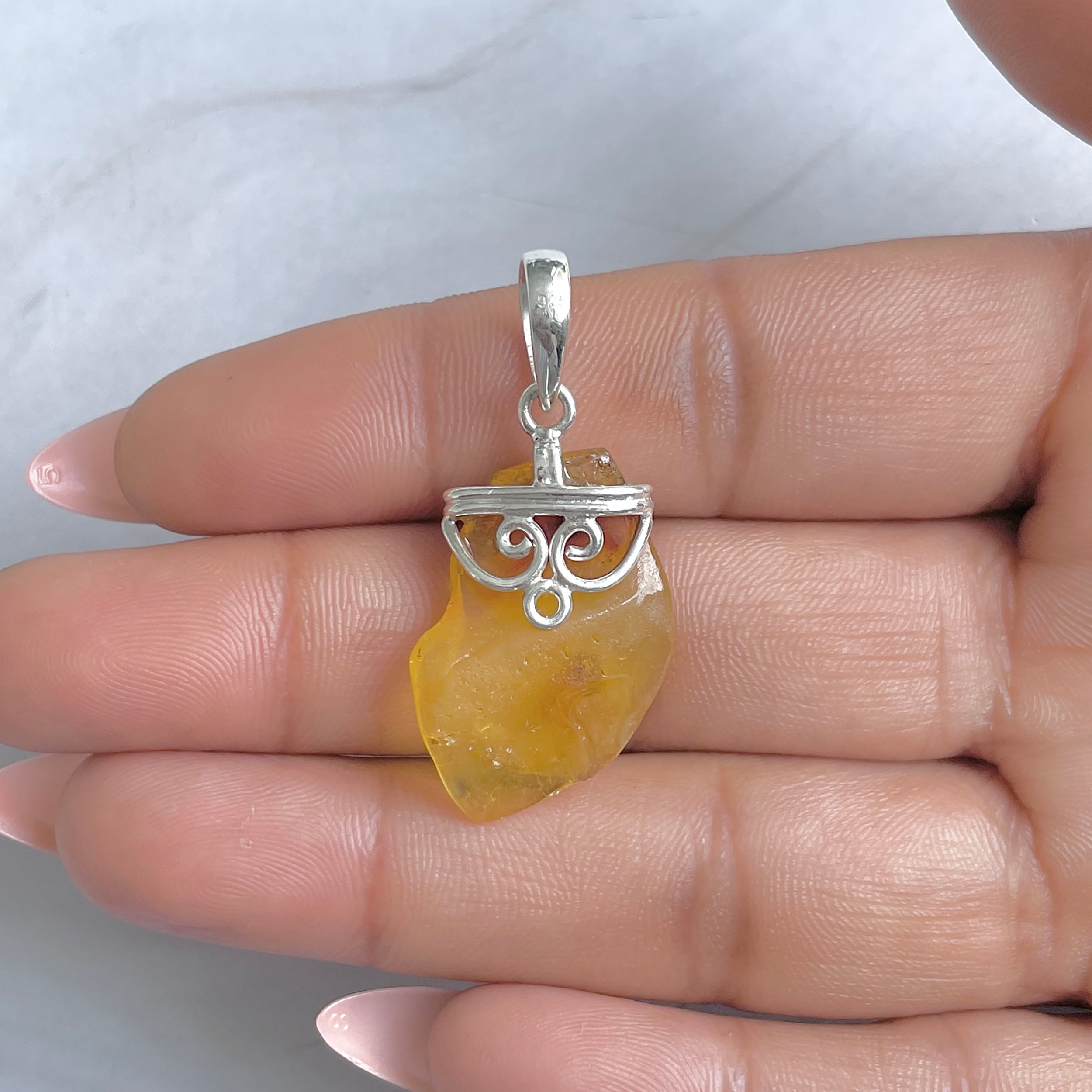 Amber Pendant-(AMB-P-90.)