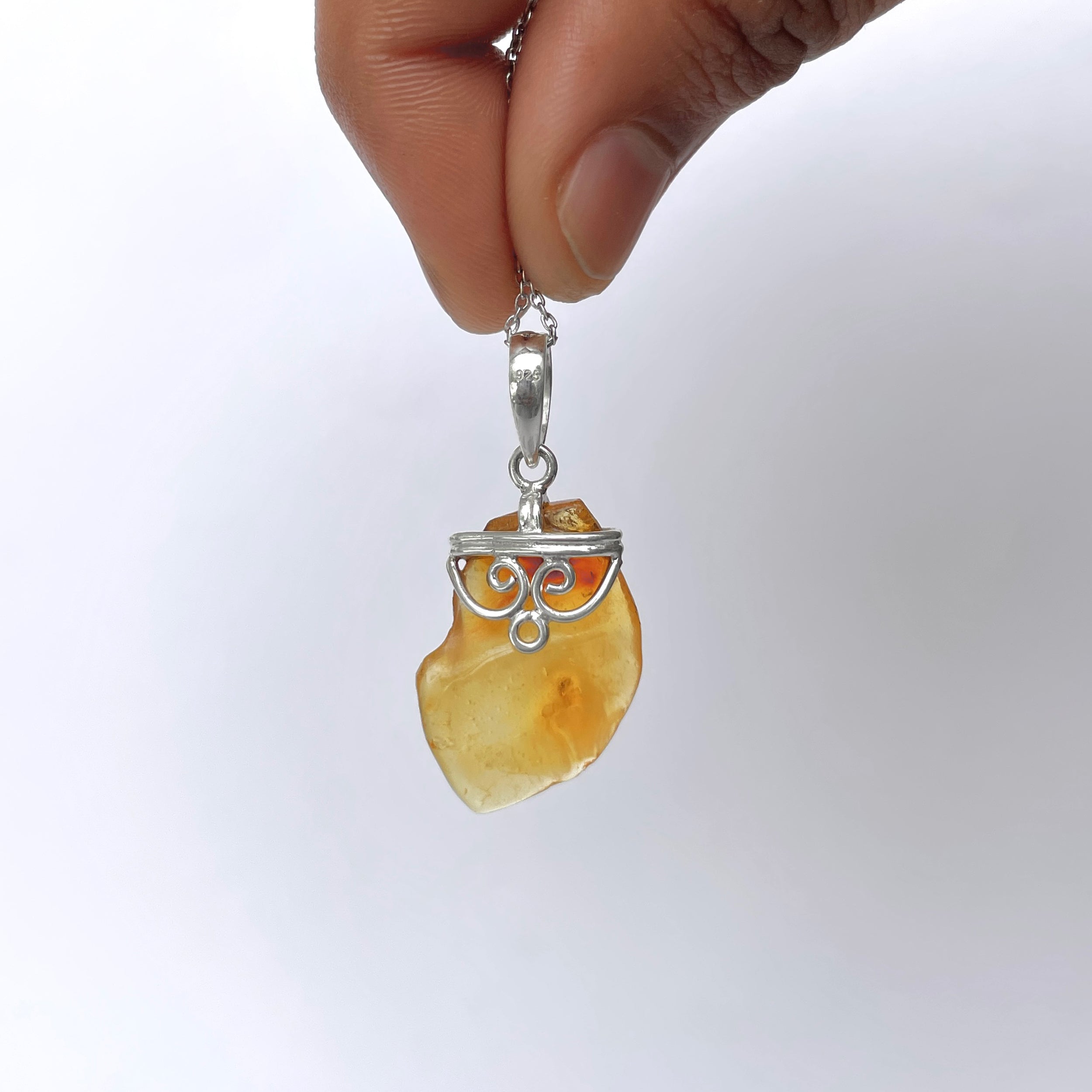 Amber Pendant-(AMB-P-90.)