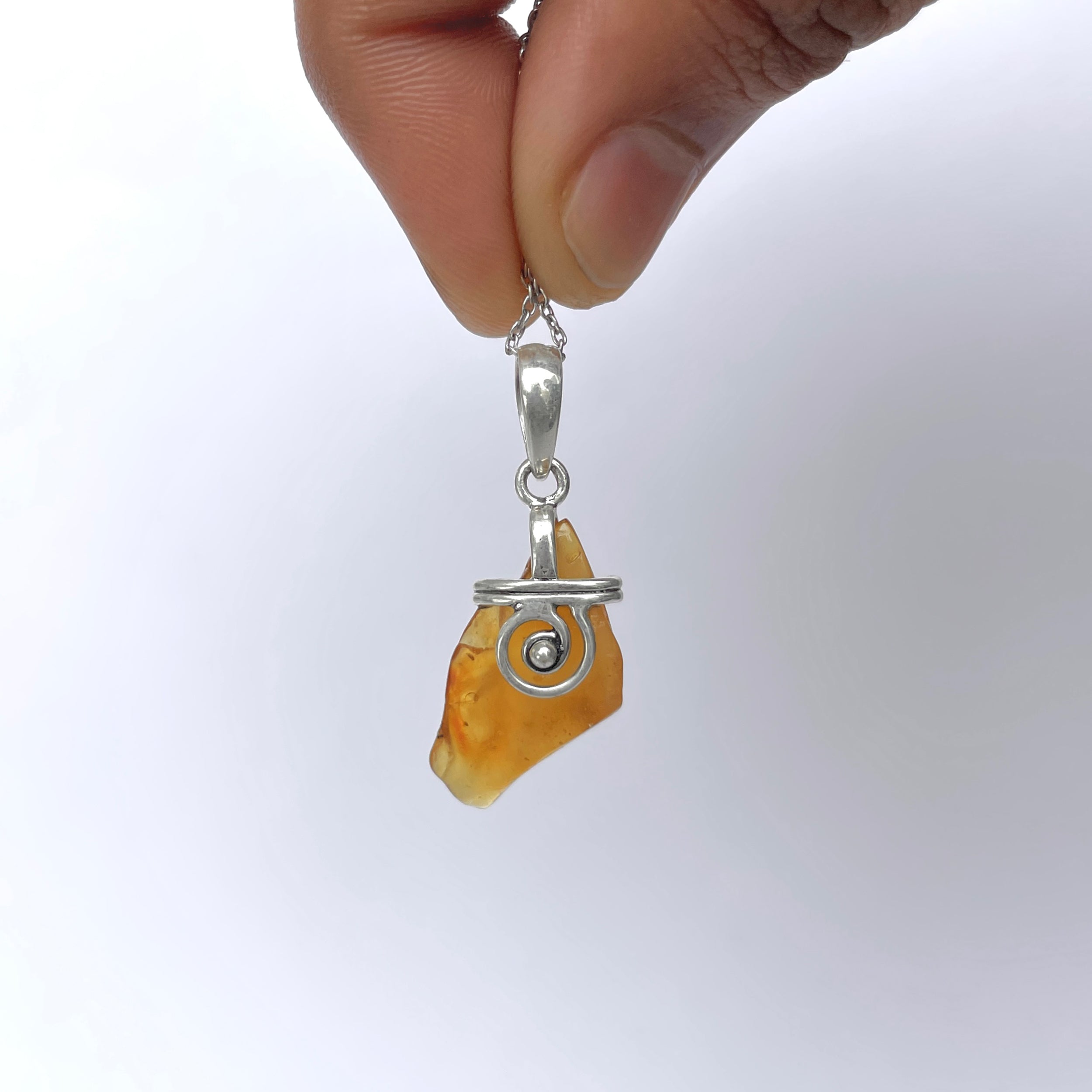 Amber Pendant-(AMB-P-93.)