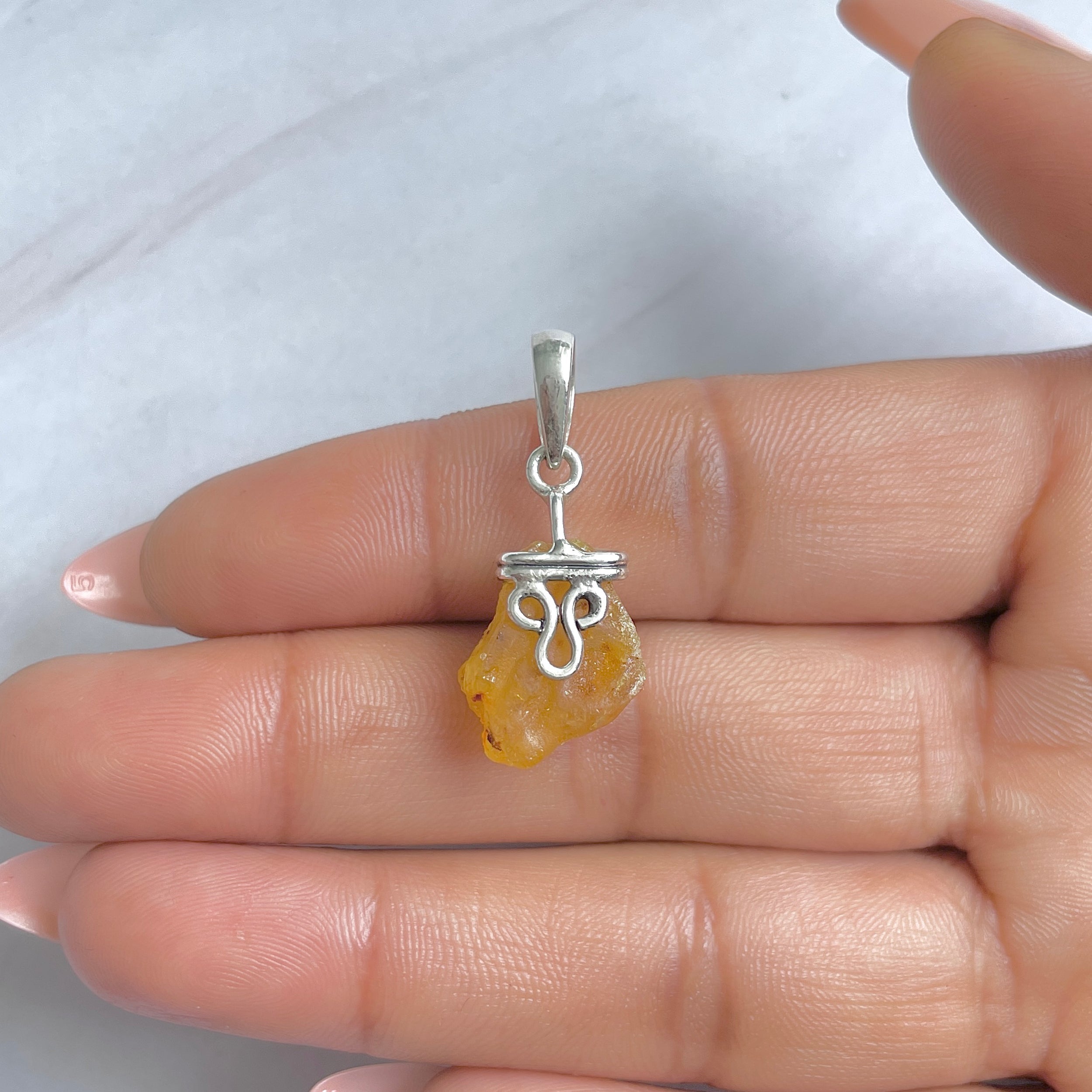 Amber Pendant-(AMB-P-95.)