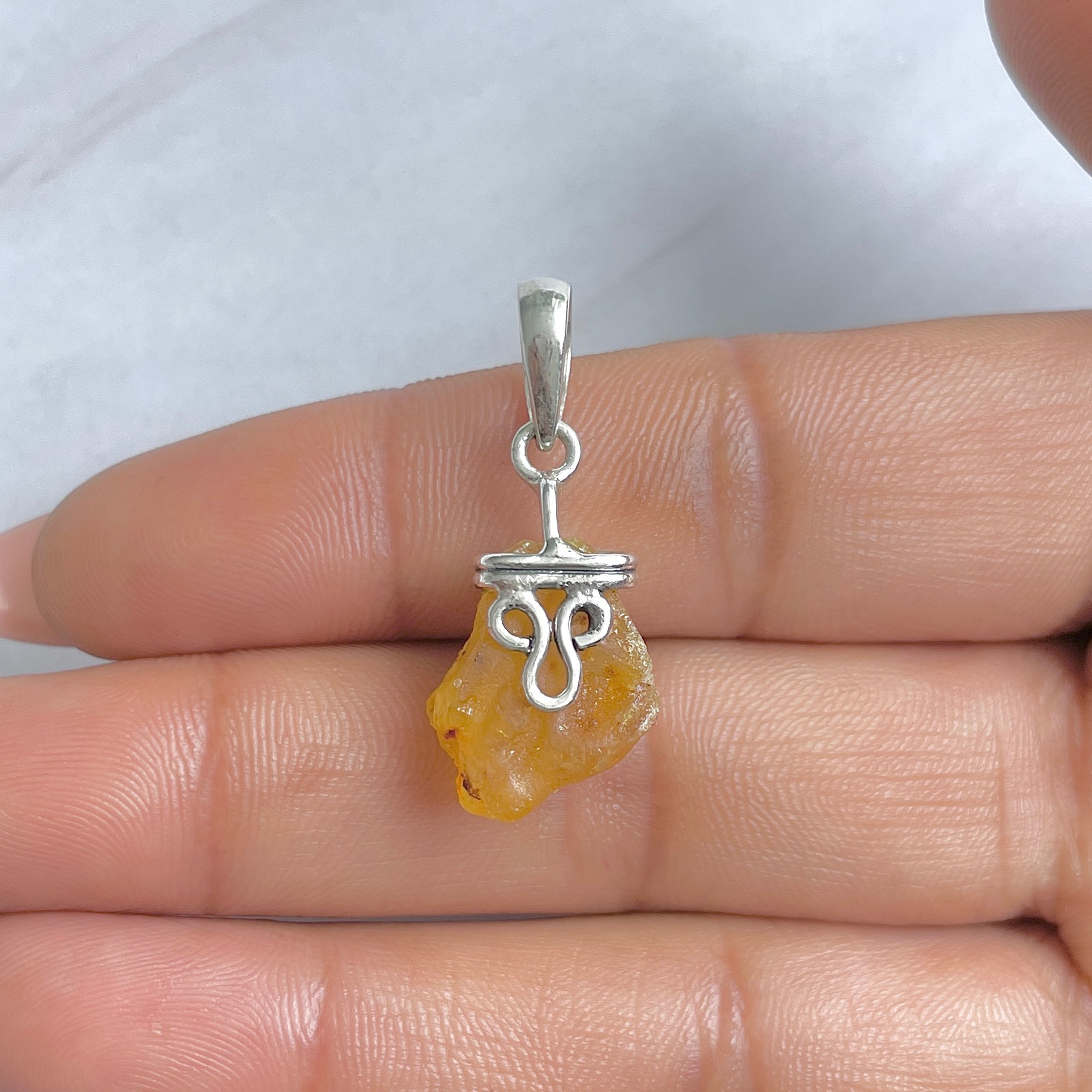 Amber Pendant-(AMB-P-95.)