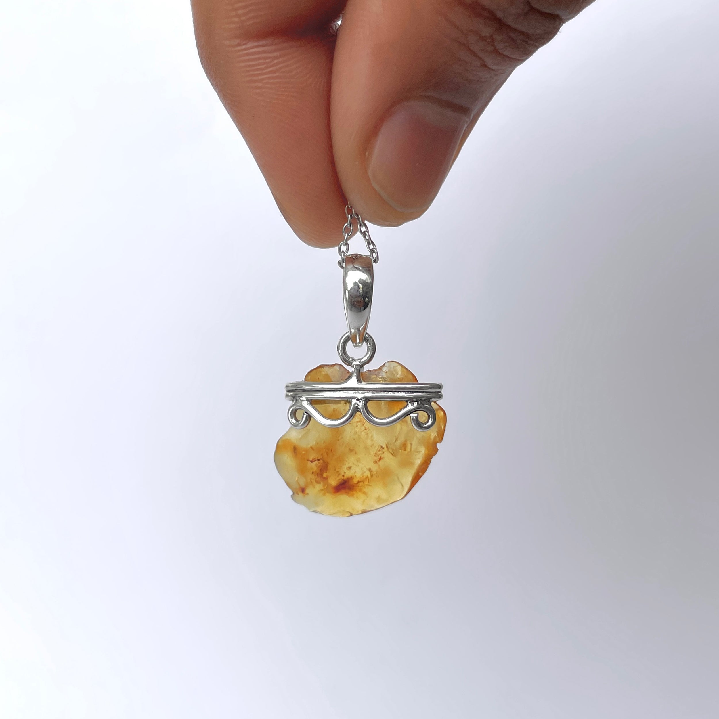 Amber Pendant-(AMB-P-97.)