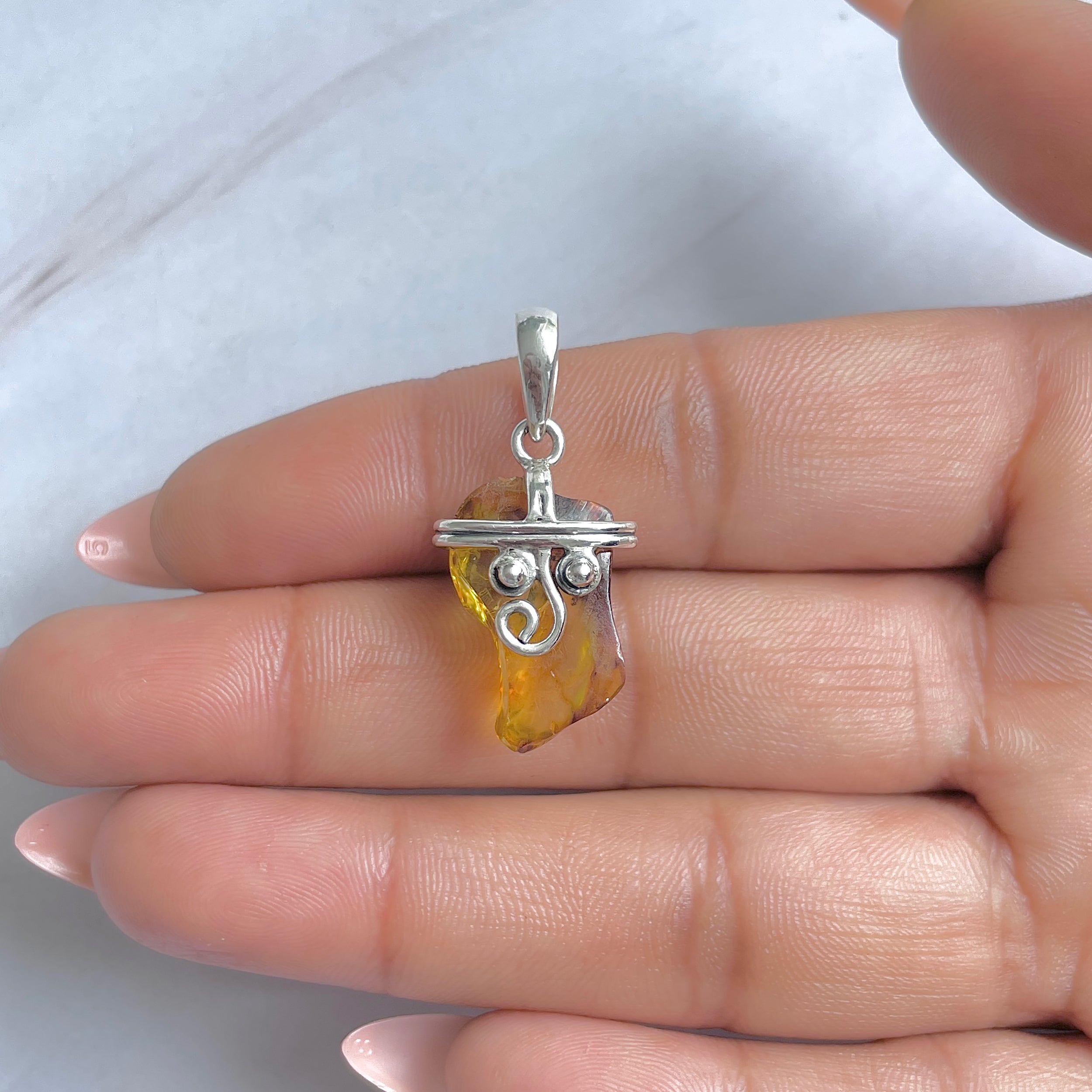 Amber Pendant-(AMB-P-98.)