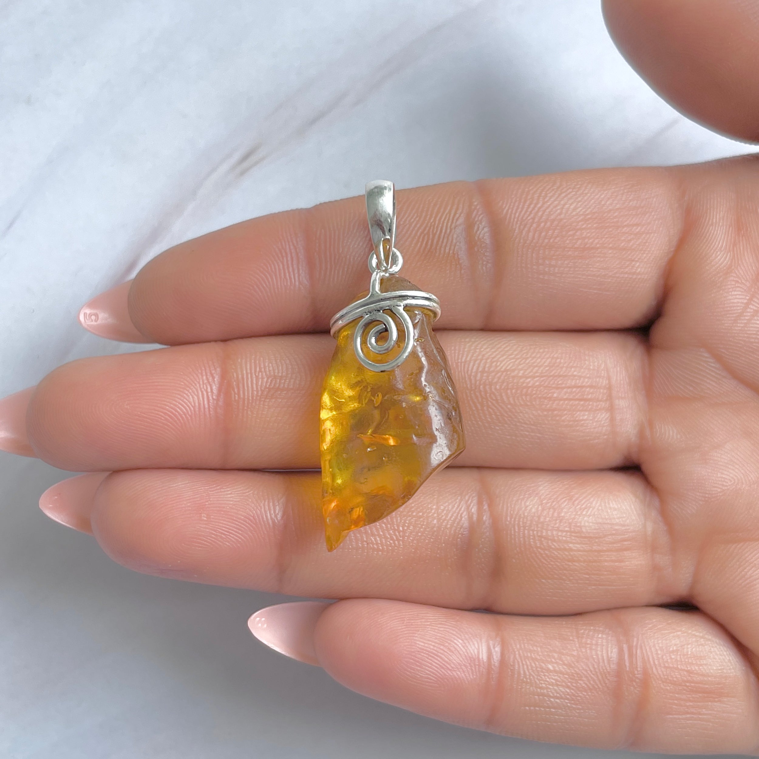 Amber Pendant-(AMB-P-99.)