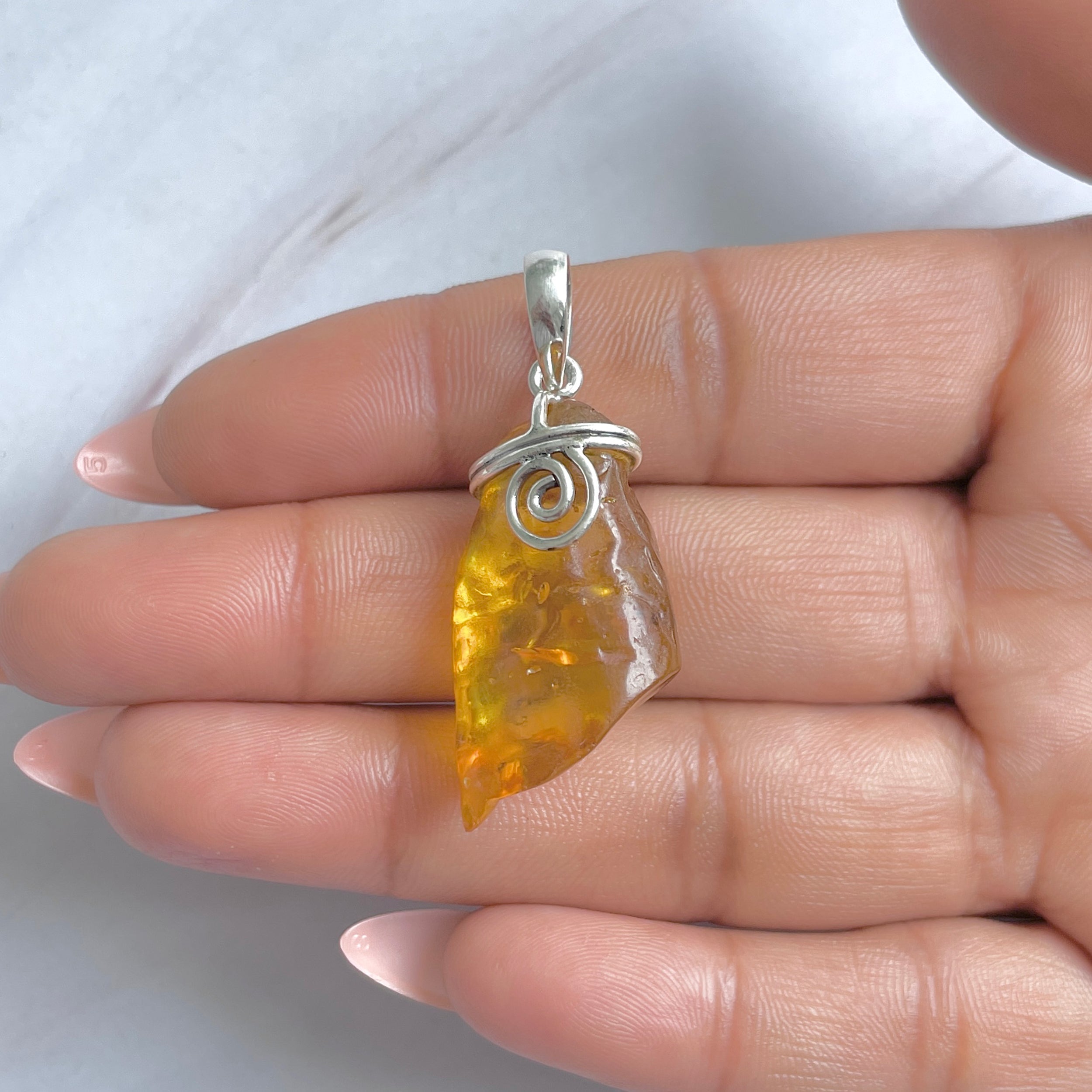 Amber Pendant-(AMB-P-99.)