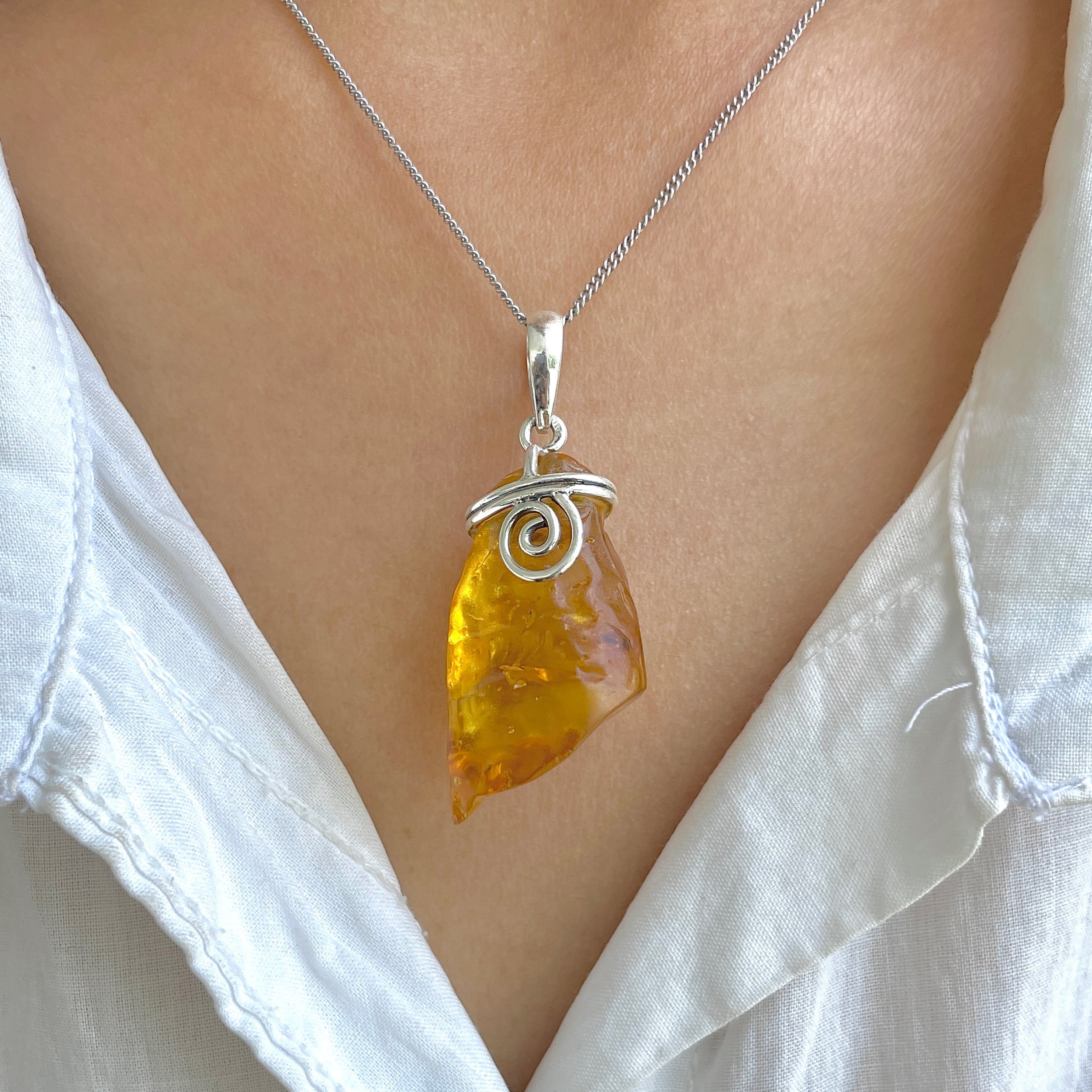 Amber Pendant-(AMB-P-99.)
