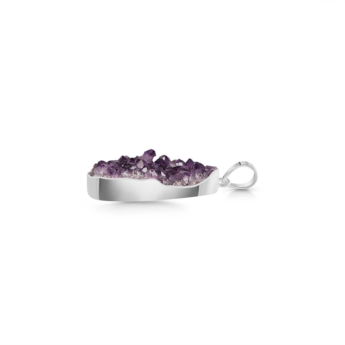 Amethyst Druzy Pendant-(AMD-P-8.)