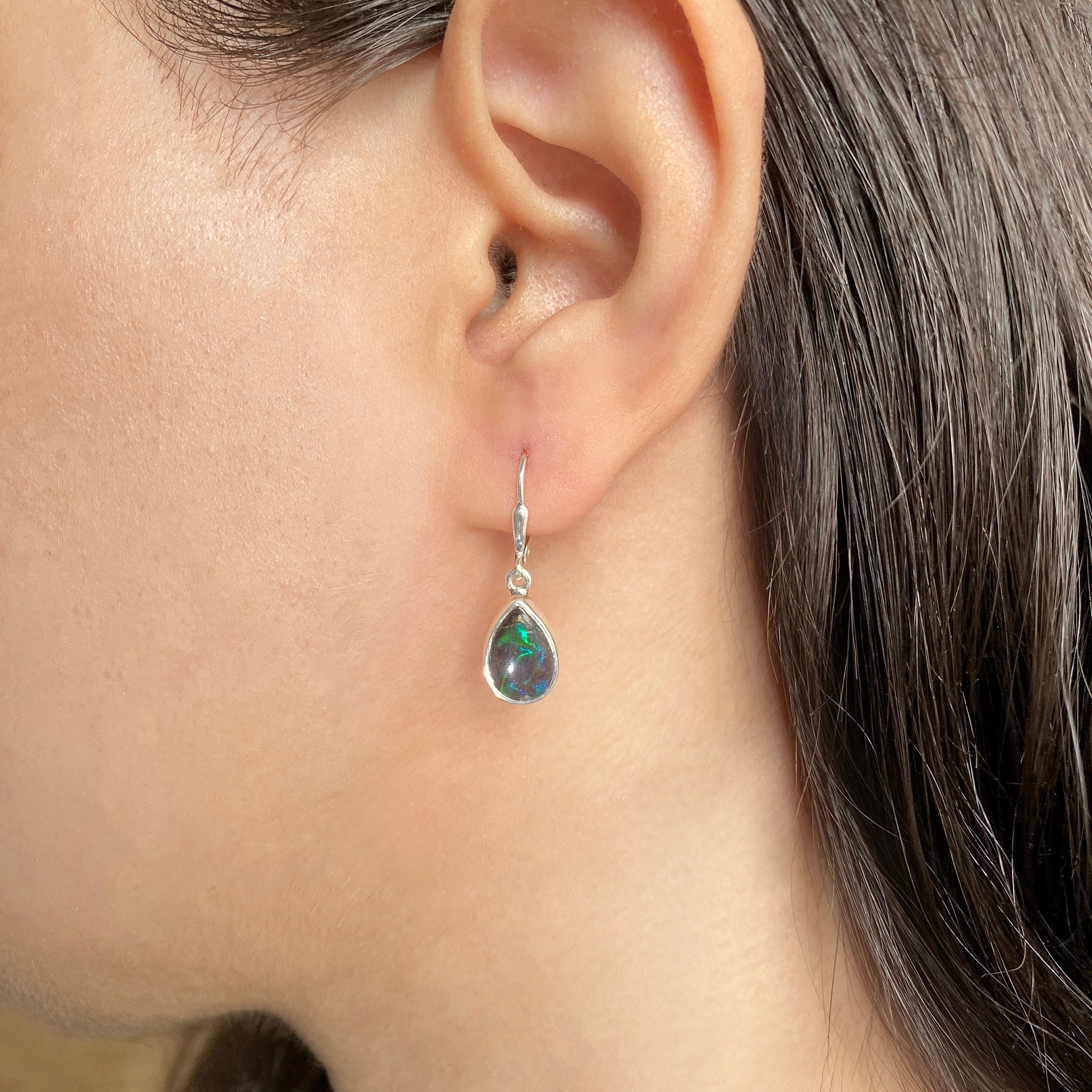 Ammolite Earring-(AML-E-5)