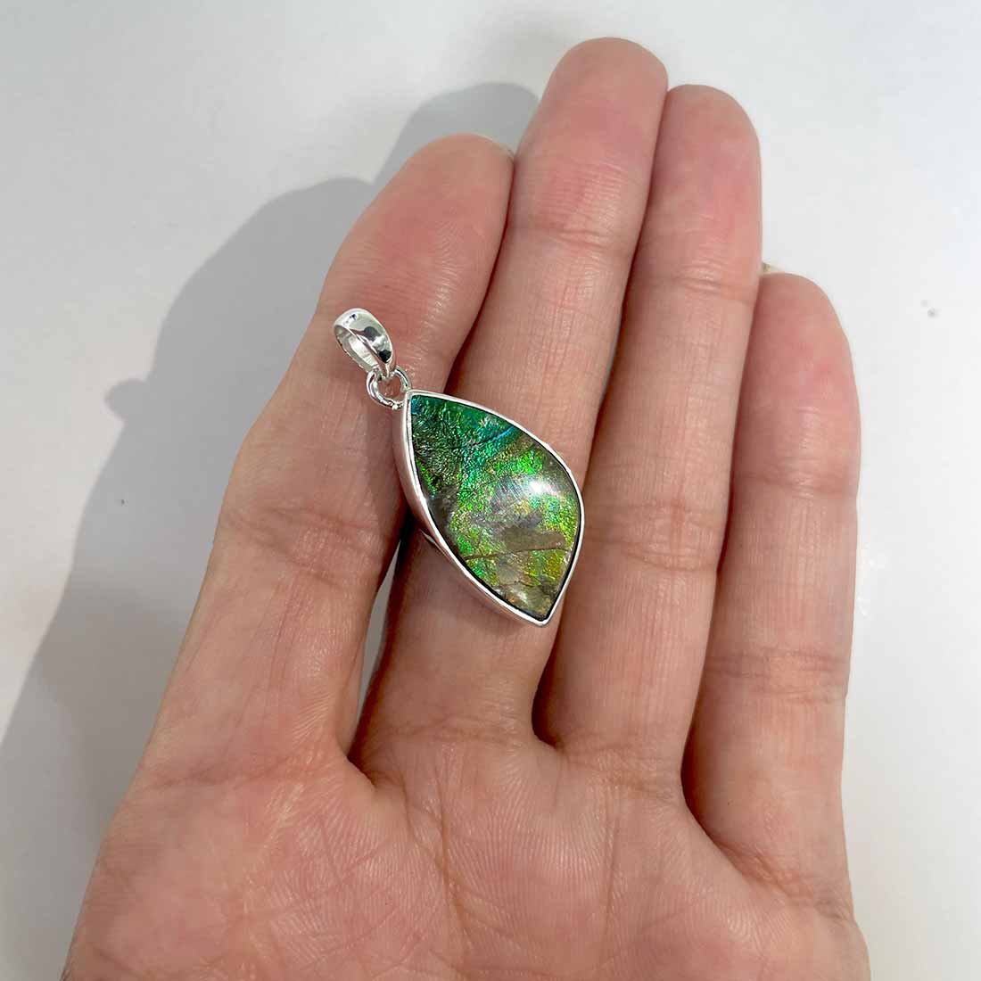 Ammolite Pendants-(AML-P-124.)