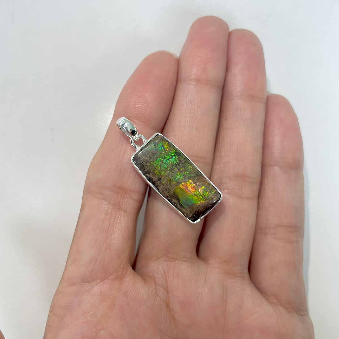 Ammolite Pendants-(AML-P-126.)
