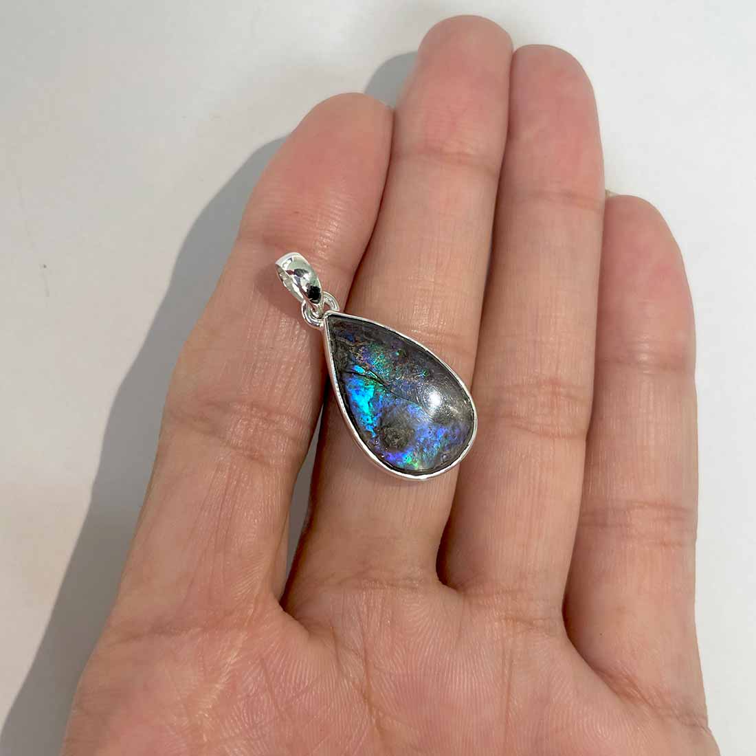 Ammolite Pendants-(AML-P-127.)
