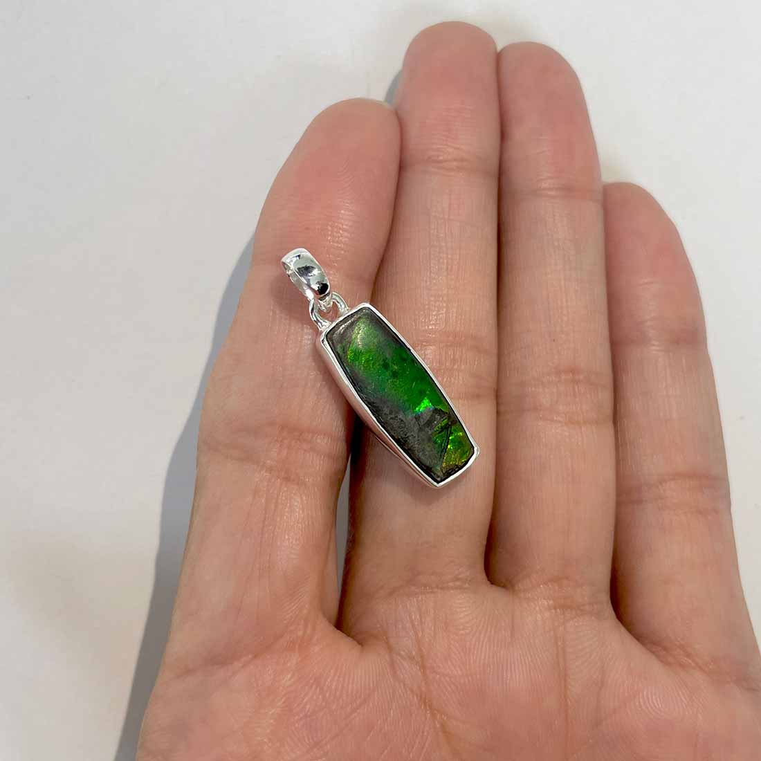 Ammolite Pendants-(AML-P-134.)