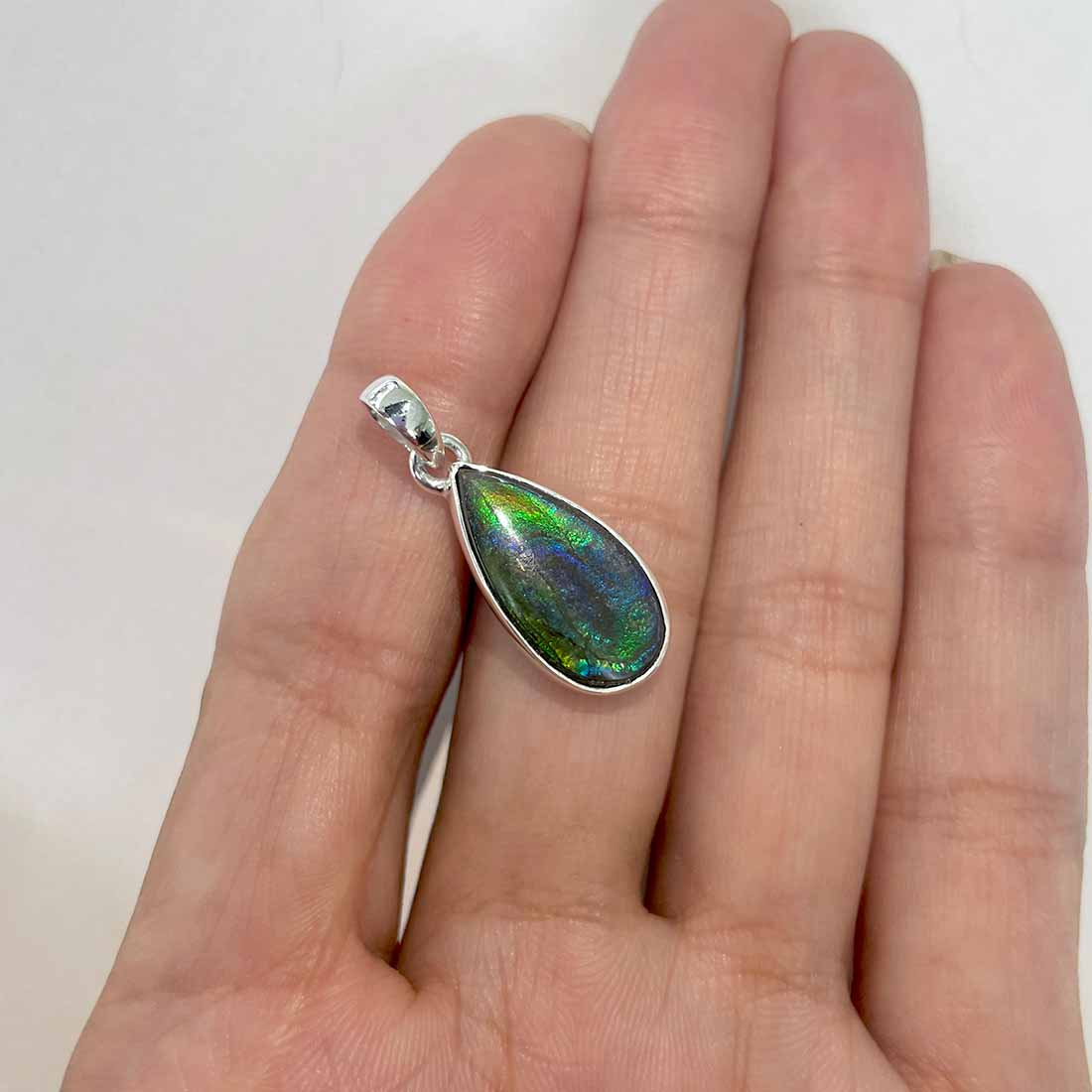 Ammolite Pendants-(AML-P-142.)