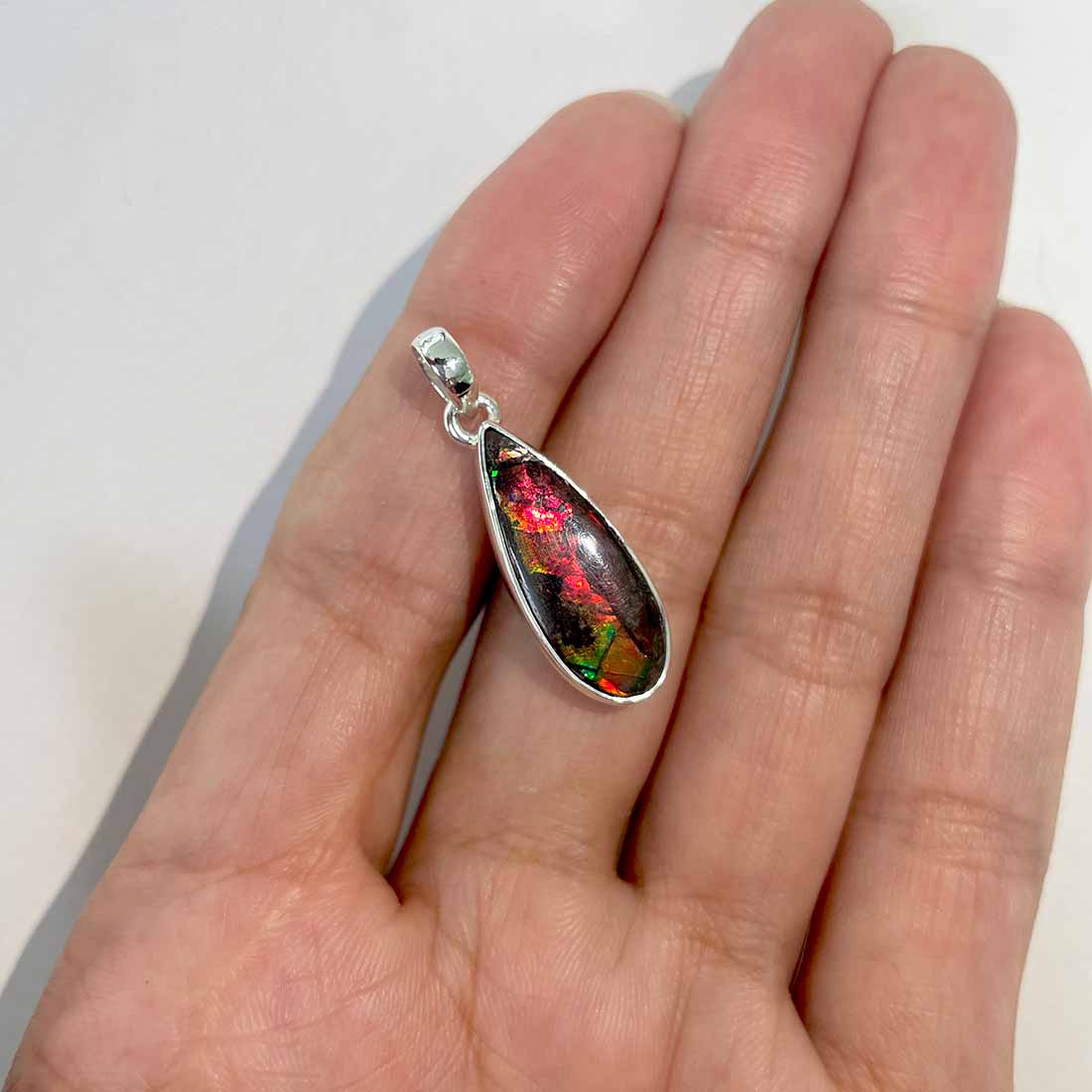 Ammolite Pendants-(AML-P-153.)