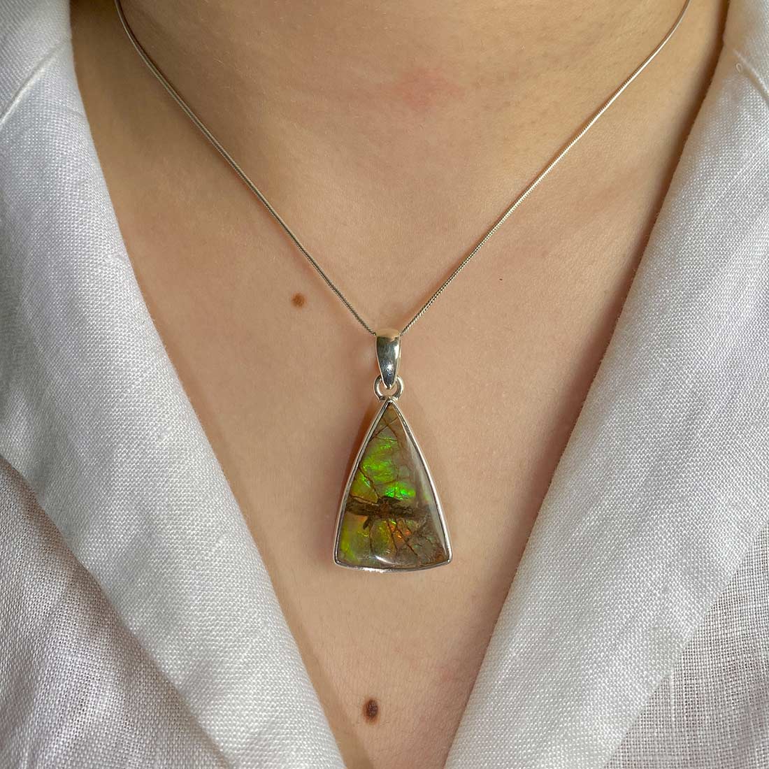 Ammolite Pendant-(AML-P-16.)