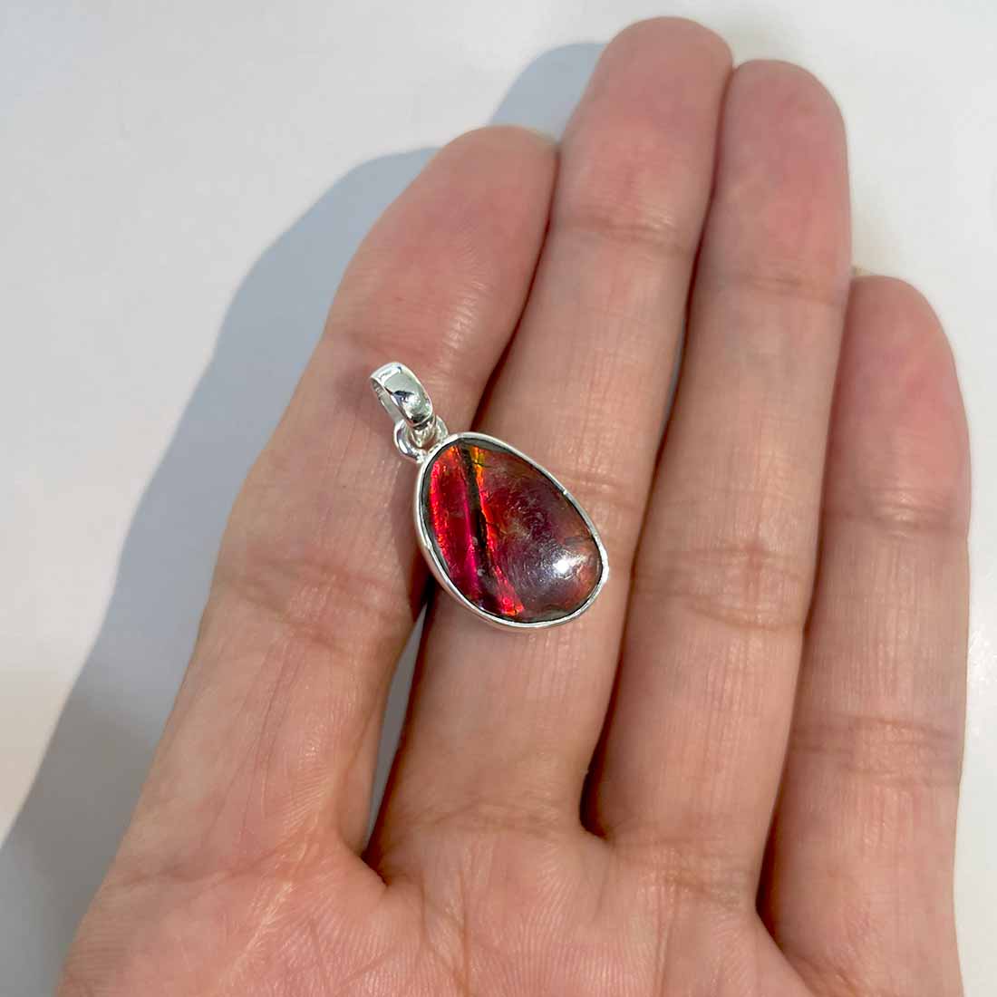 Ammolite Pendants-(AML-P-160.)