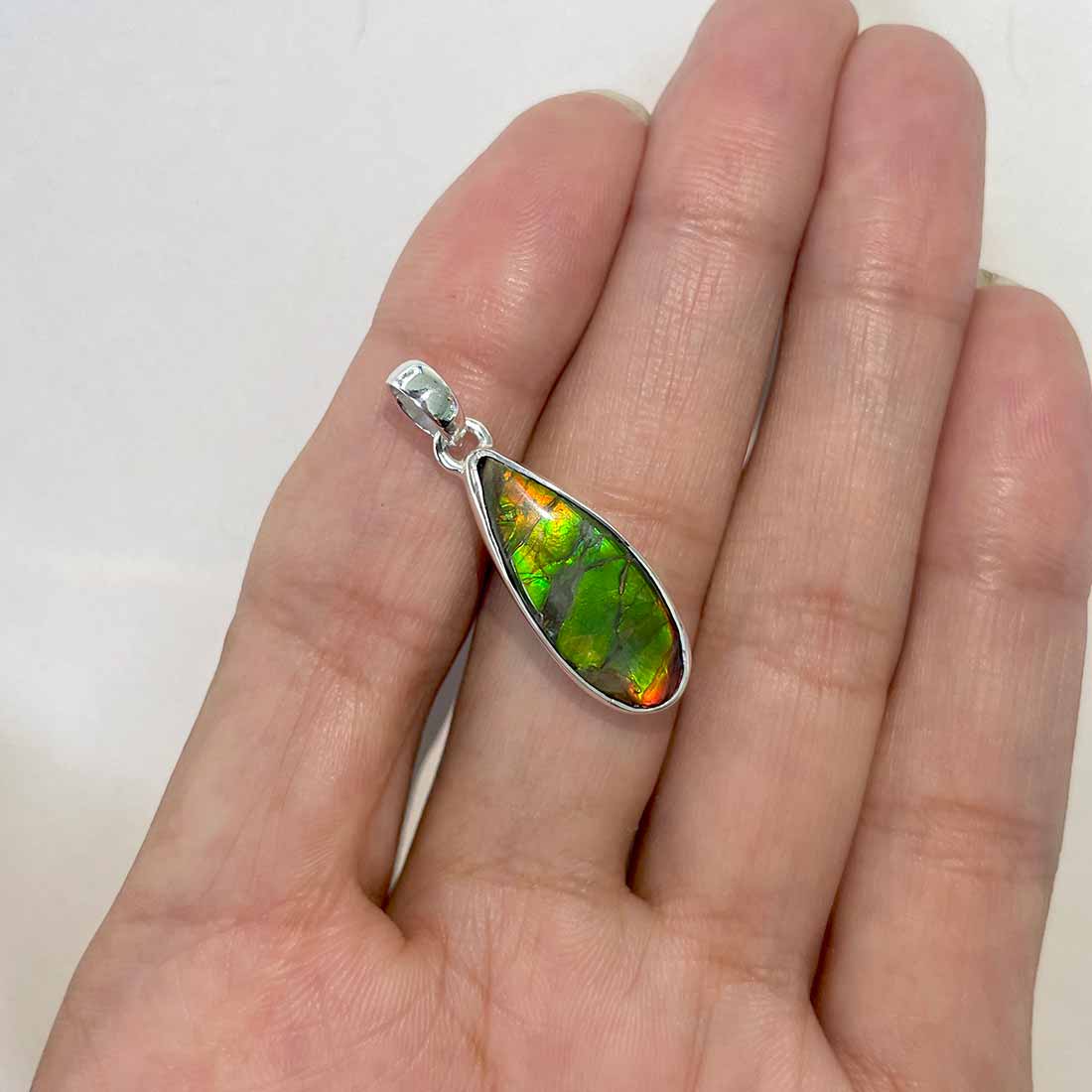 Ammolite Pendants-(AML-P-163.)