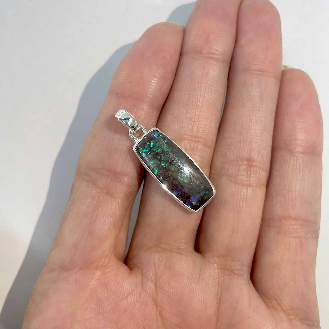 Ammolite Pendants-(AML-P-166.)