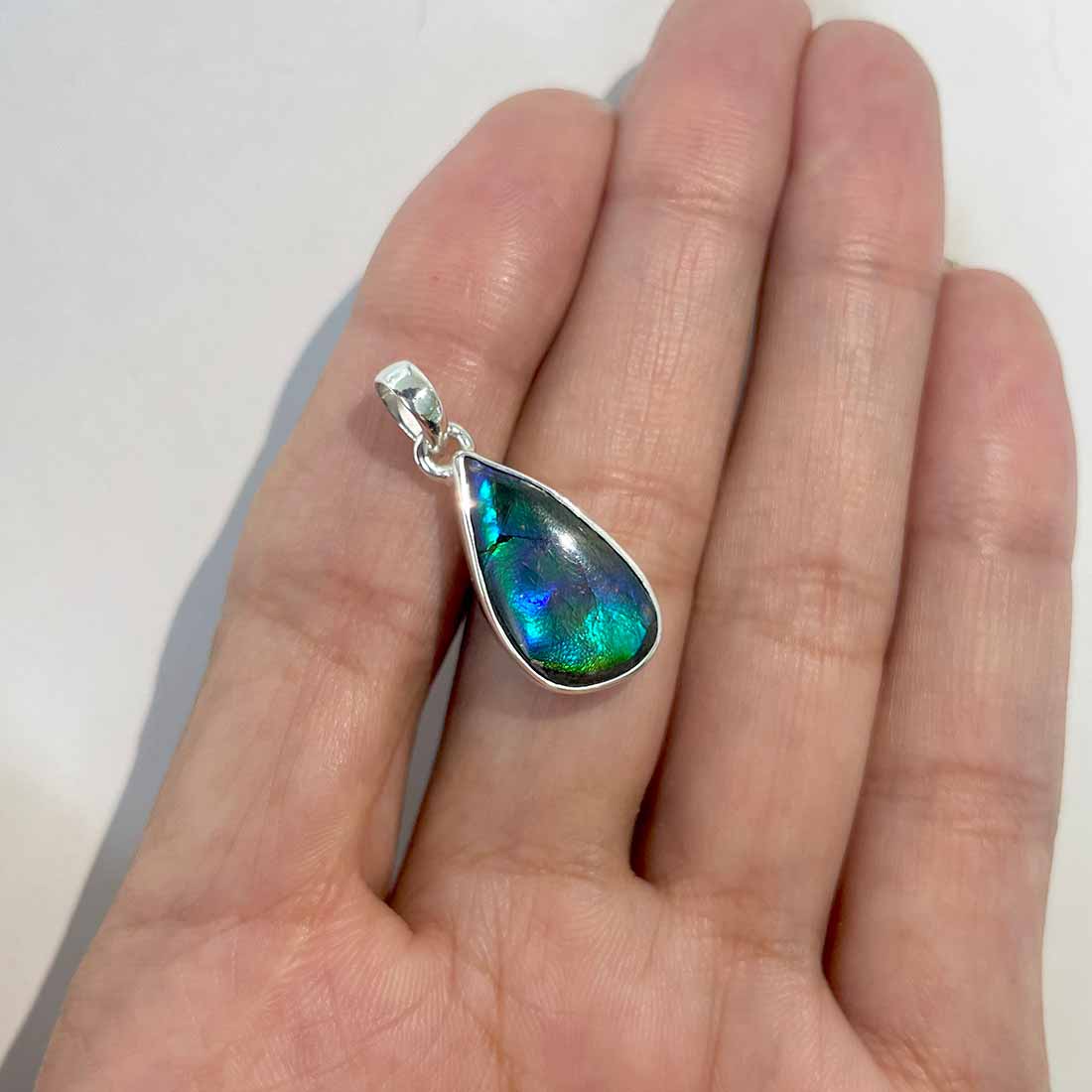 Ammolite Pendants-(AML-P-167.)