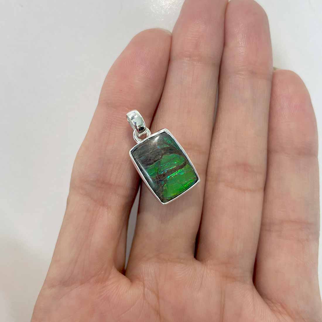 Ammolite Pendants-(AML-P-169.)