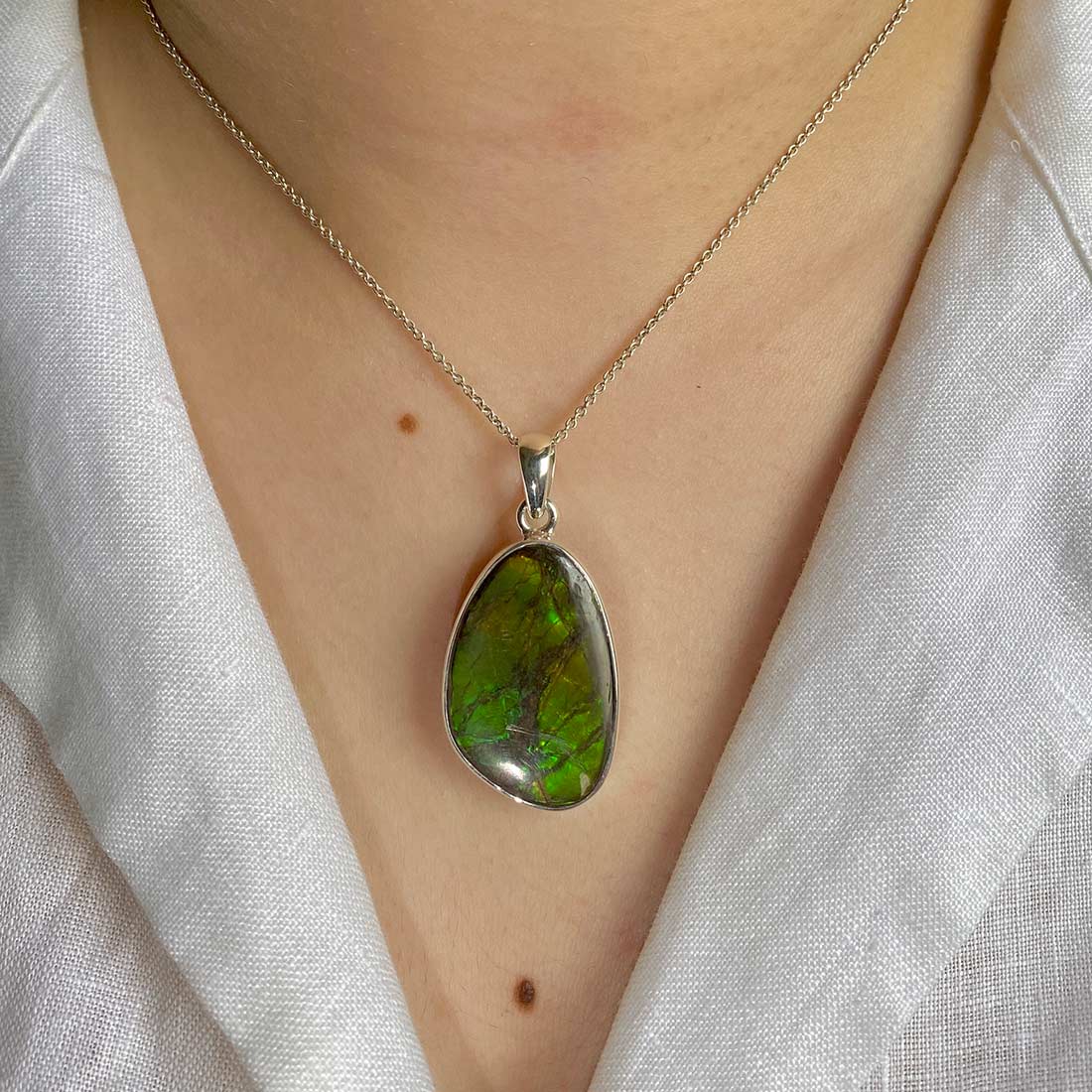 Ammolite Pendant-(AML-P-18.)