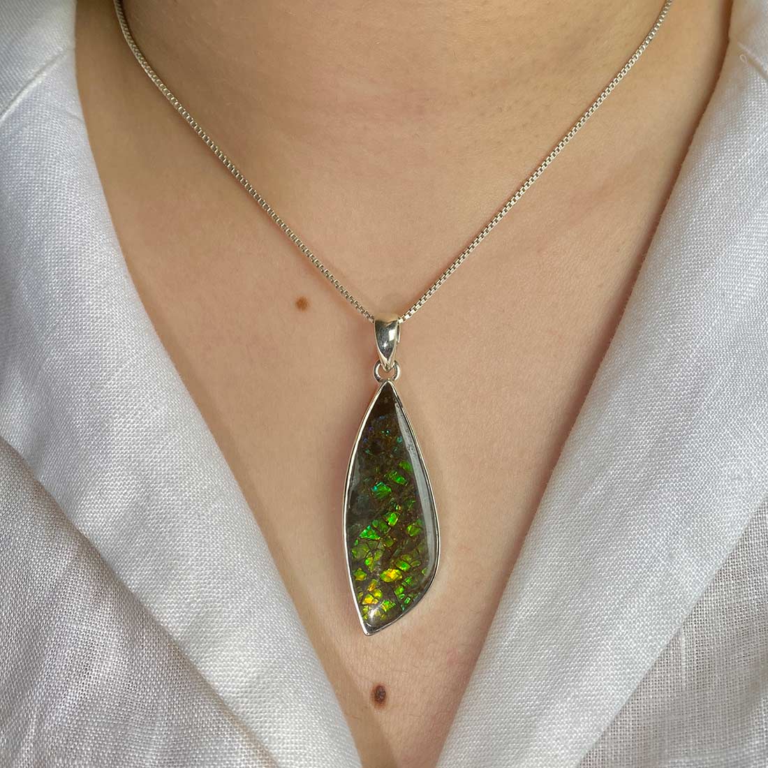 Ammolite Pendant-(AML-P-20.)