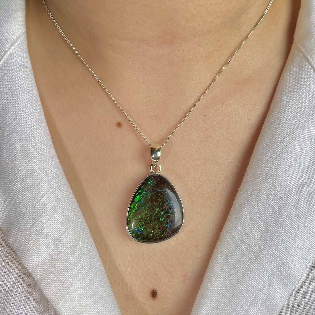 Ammolite Pendant-(AML-P-21.)