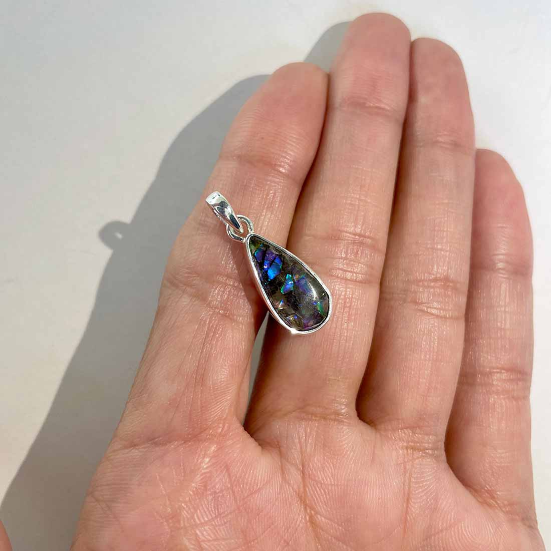 Ammolite Pendants-(AML-P-249.)