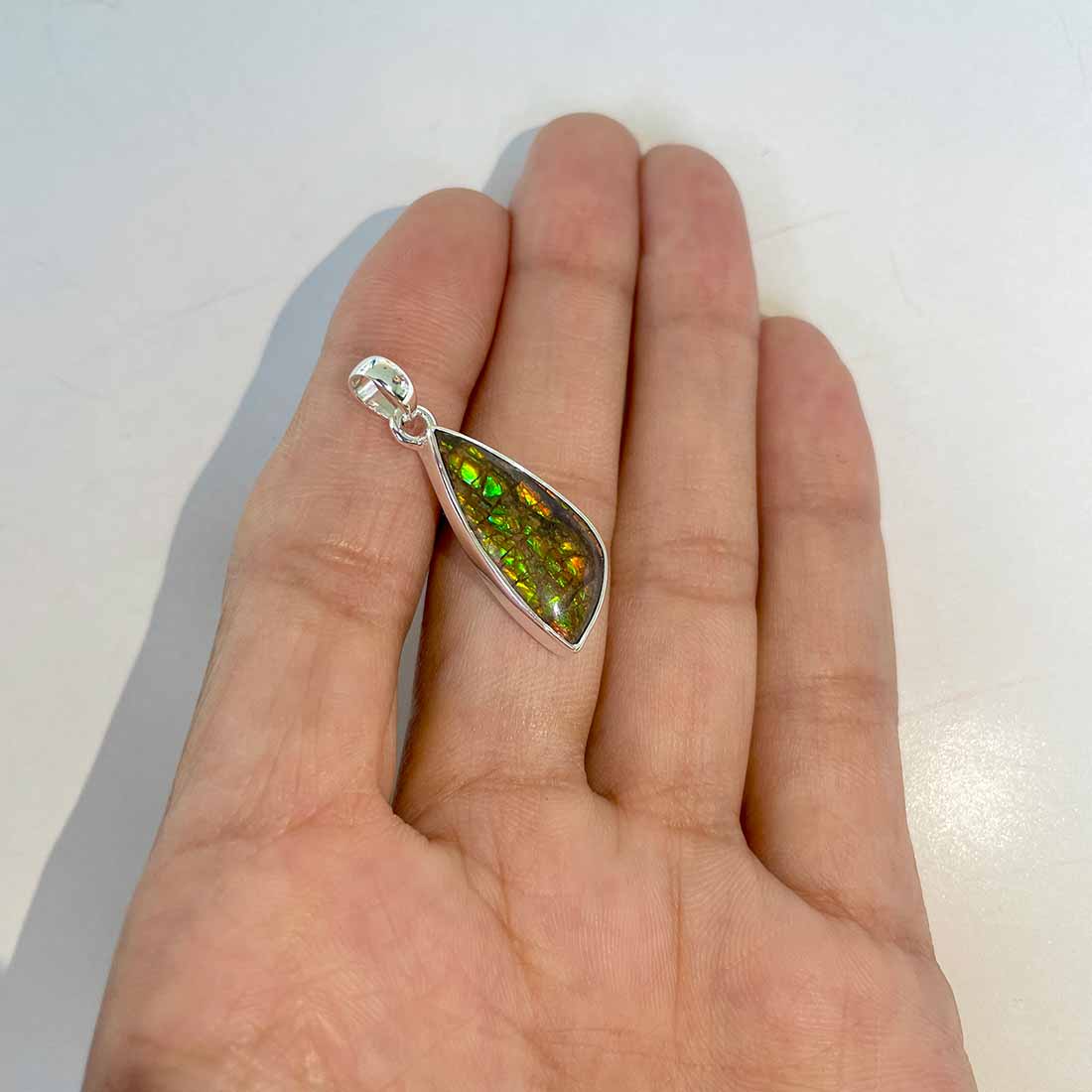 Ammolite Pendants-(AML-P-278.)