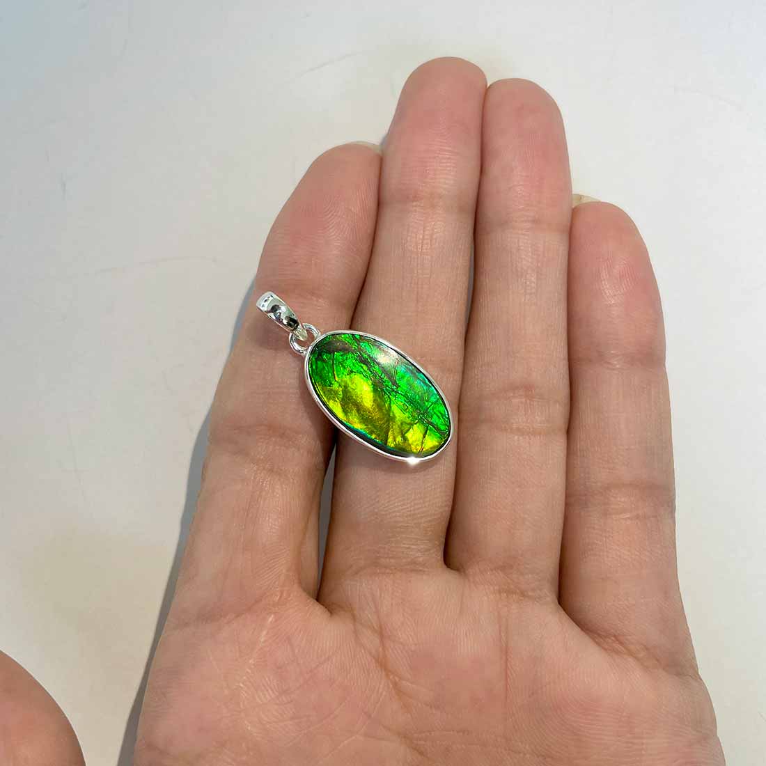 Ammolite Pendants-(AML-P-284.)