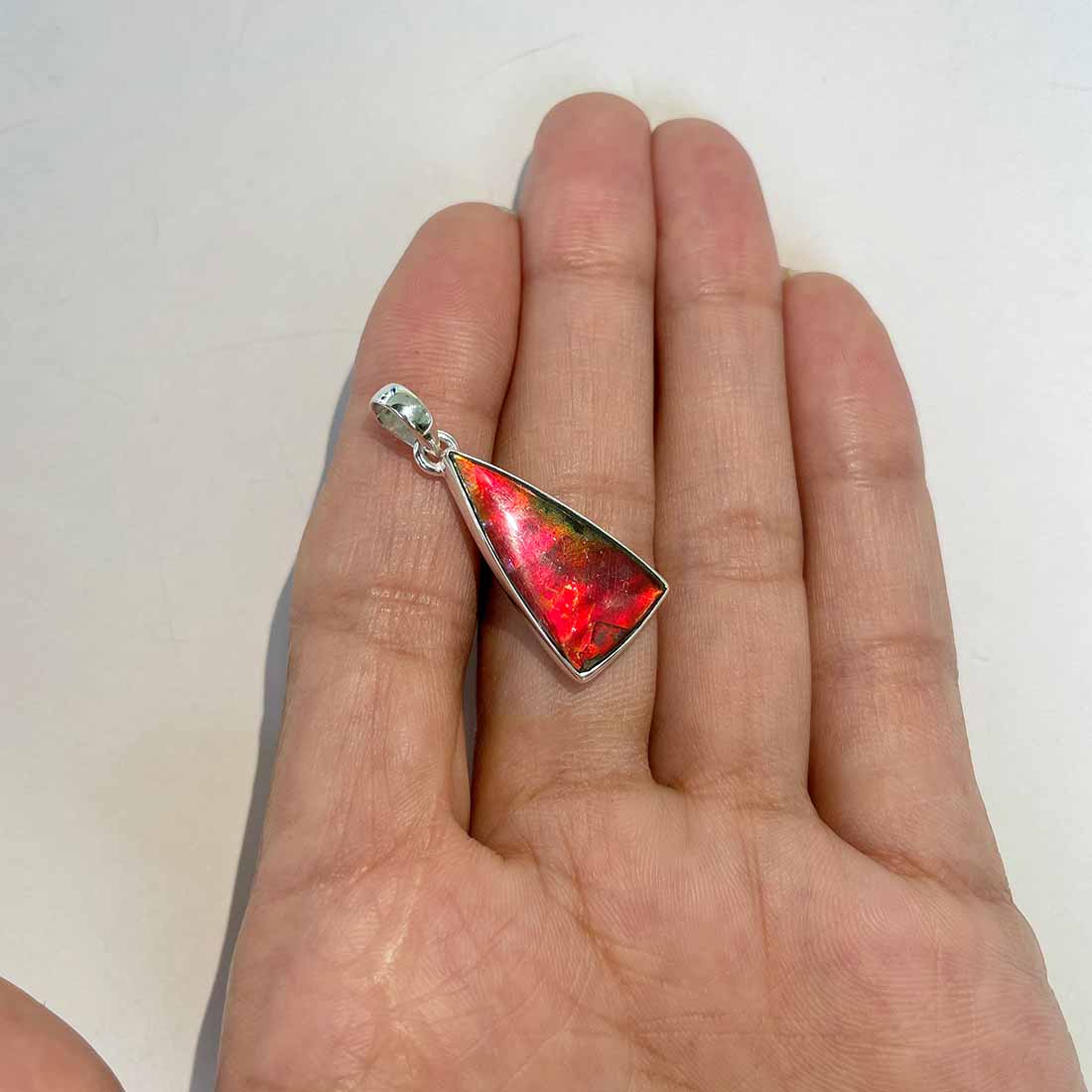 Ammolite Pendants-(AML-P-285.)