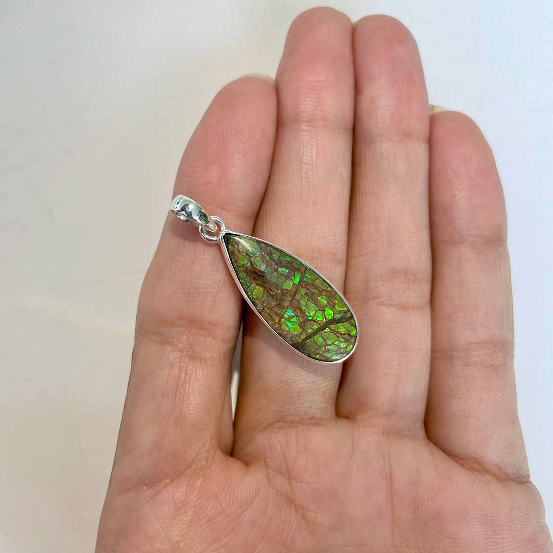 Ammolite Pendants-(AML-P-291.)